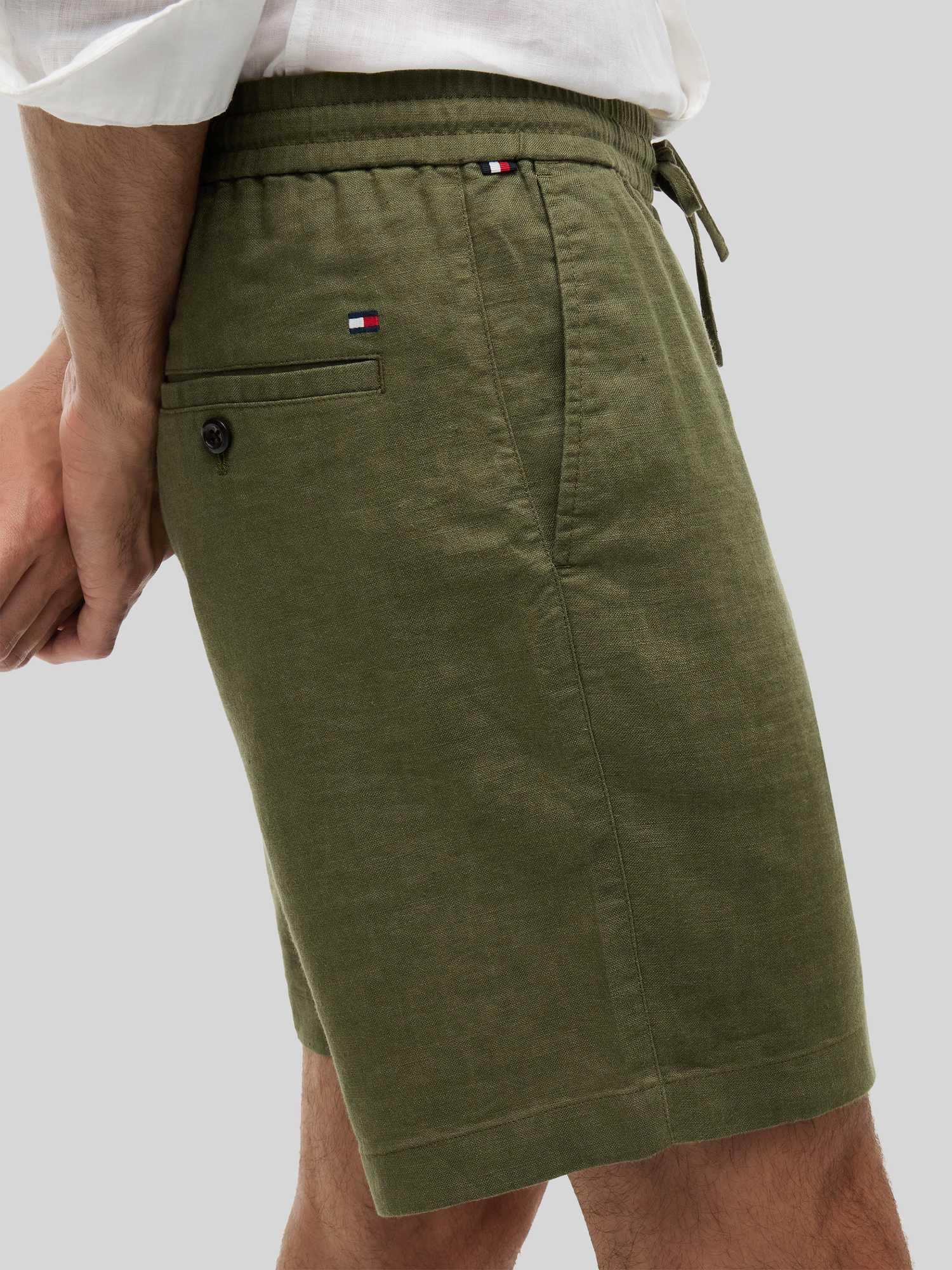Tommy Hilfiger Herren Leinenmischung Bermuda Shorts Gr. 34 - Bild 2