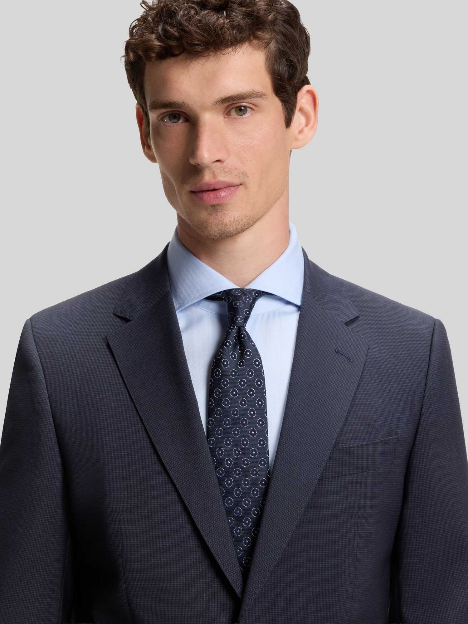 BOSS Herren Dunkelblau Slim-Fit Zweiteiler Aus Schurwolle Größe 52 - Image 3