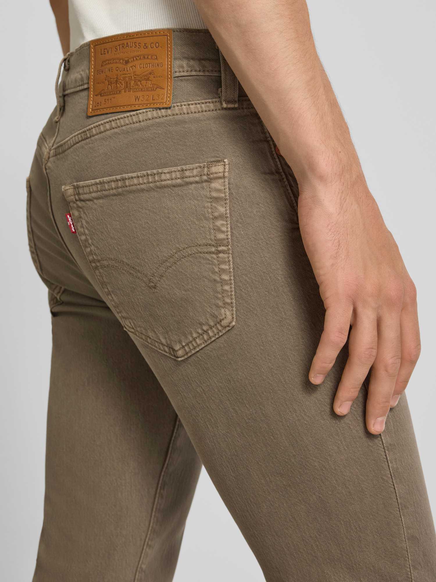 Levi's® - Herren - Slim Fit Jeans - 36/30 - Beige - Bild 3