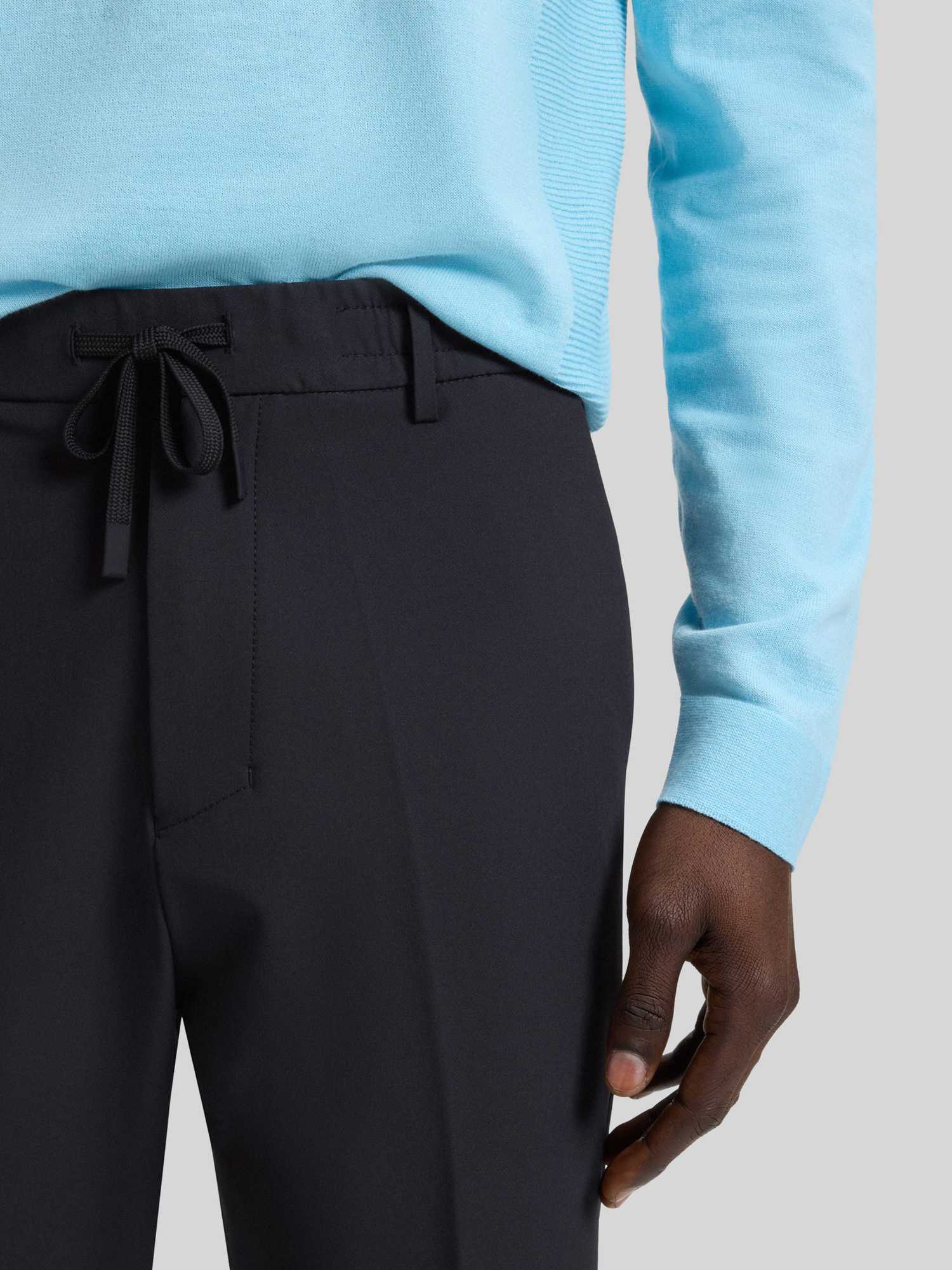 BOSS Green Herren Hose Regular Fit Dunkelblau Größe 50 - Image 3