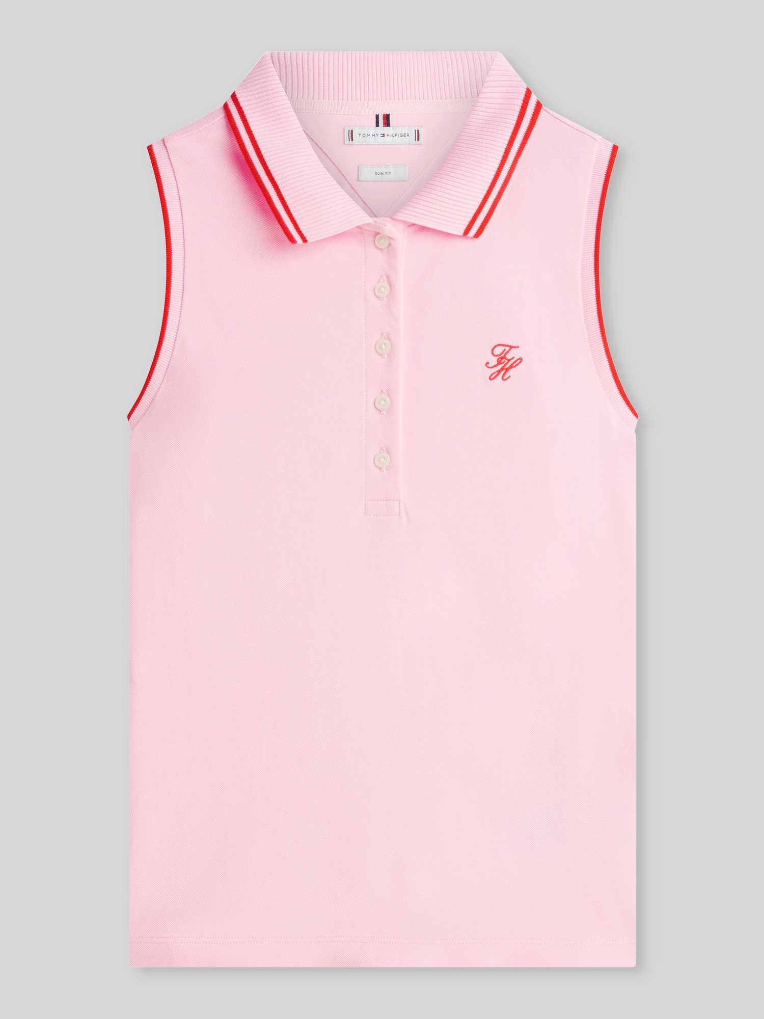 slim fit poloshirt van katoenmix