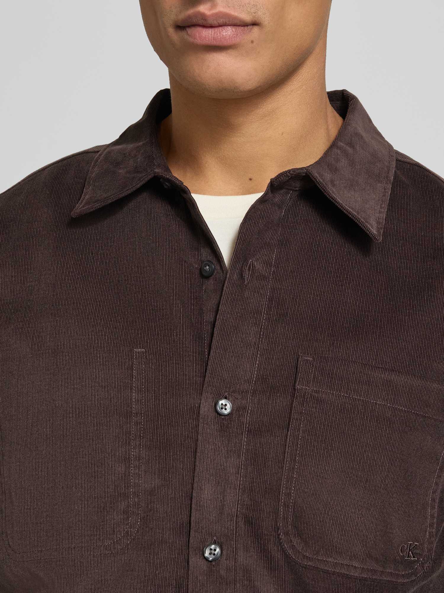 Calvin Klein Jeans - Herren - Freizeithemd - S - Dunkelbraun - Cord - Bild 2