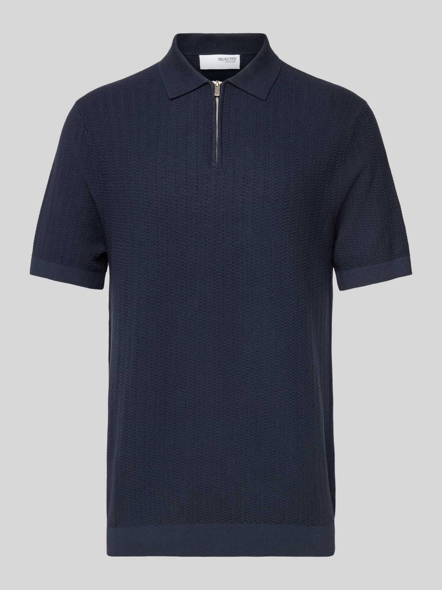 Poloshirt met korte ritssluiting