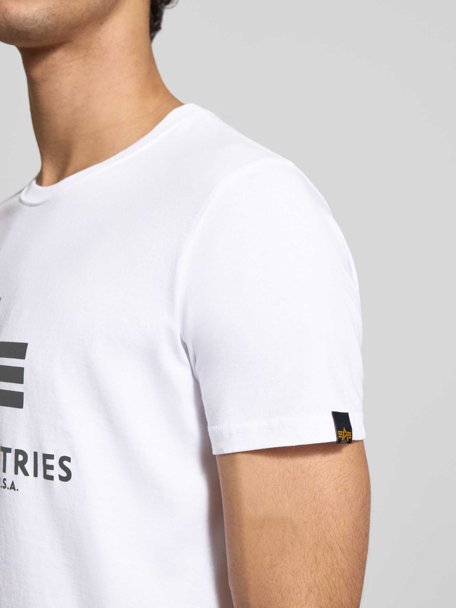 Alpha Industries Herren Weiß T-Shirt - Bild 4