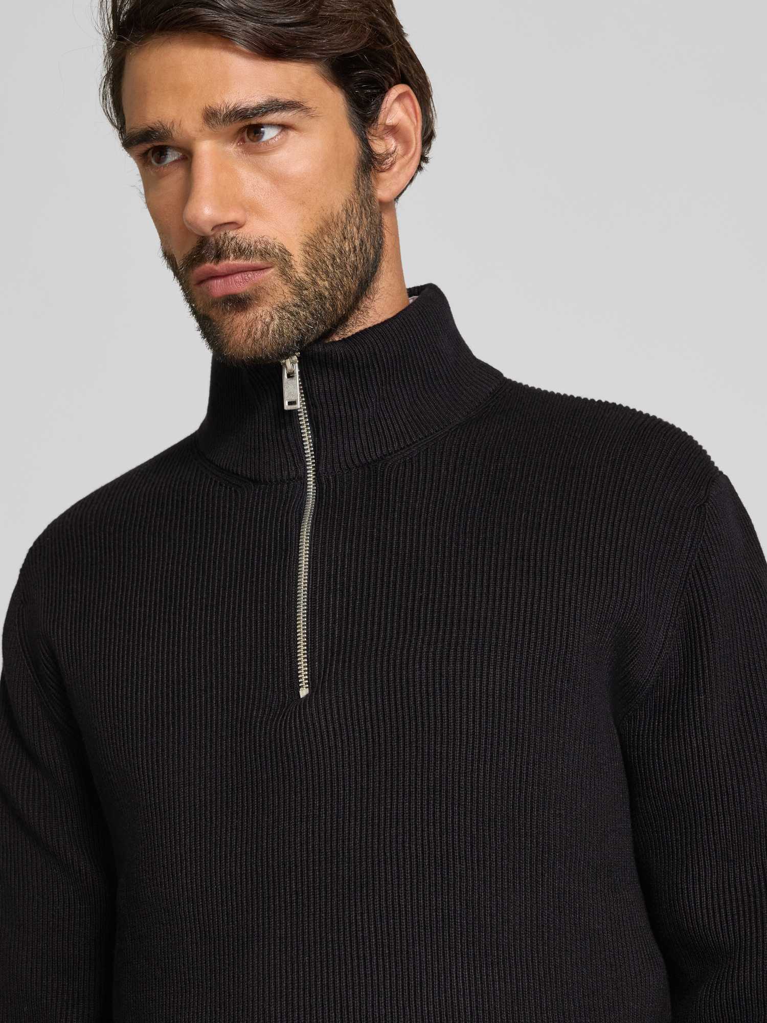 Lindbergh Herren Pullover - Stehkragen - Schwarz - XXL - Bild 3