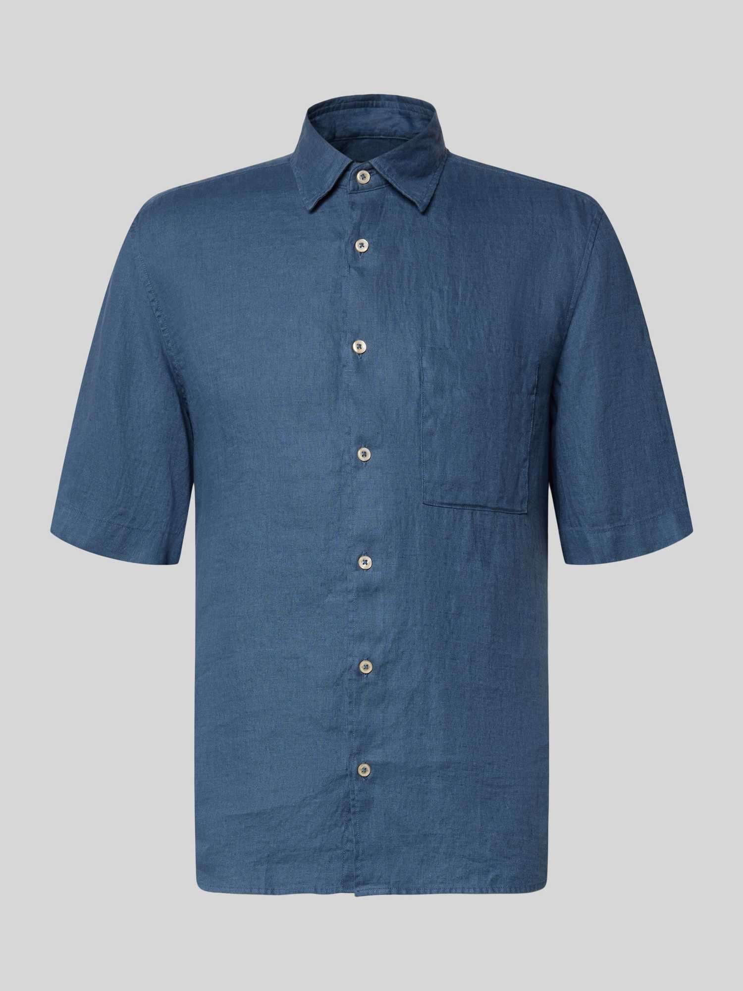 regular fit vrijetijdsoverhemd van puur linnen