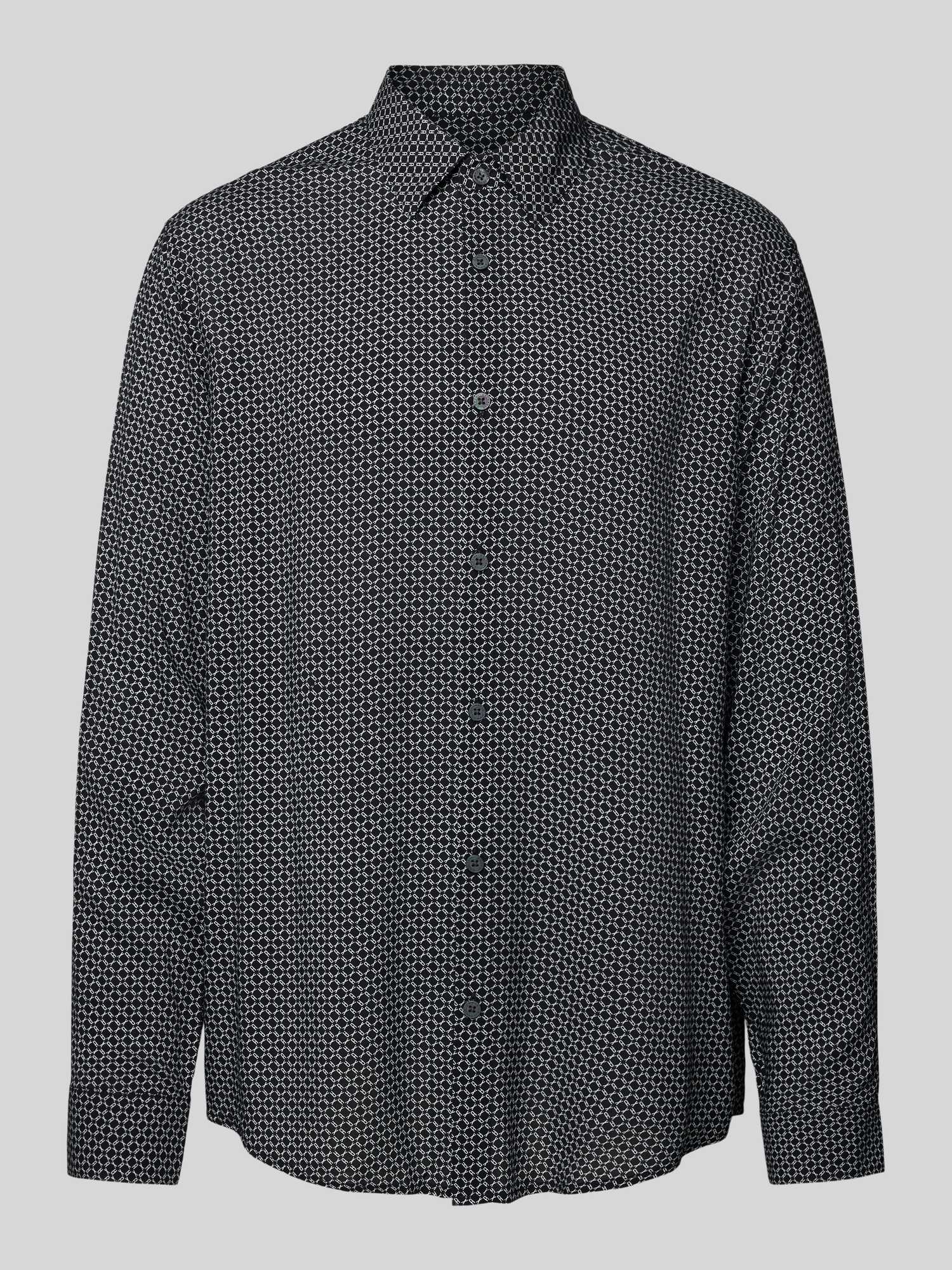 Armani Exchange Heren Casual Overhemden In Blauw/Turquoise Maat Extra Large 