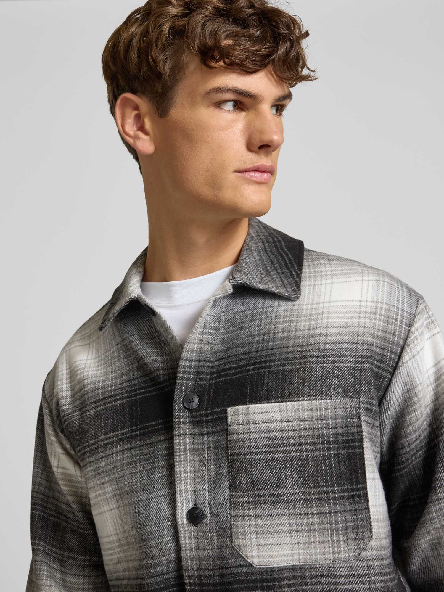 Jack & Jones Herren Jack & Jones Male Overshirt Relaxed Fit Overshirt Jjzac Heavy Brush Overshirt Ls (1er Pack) - Bild 3