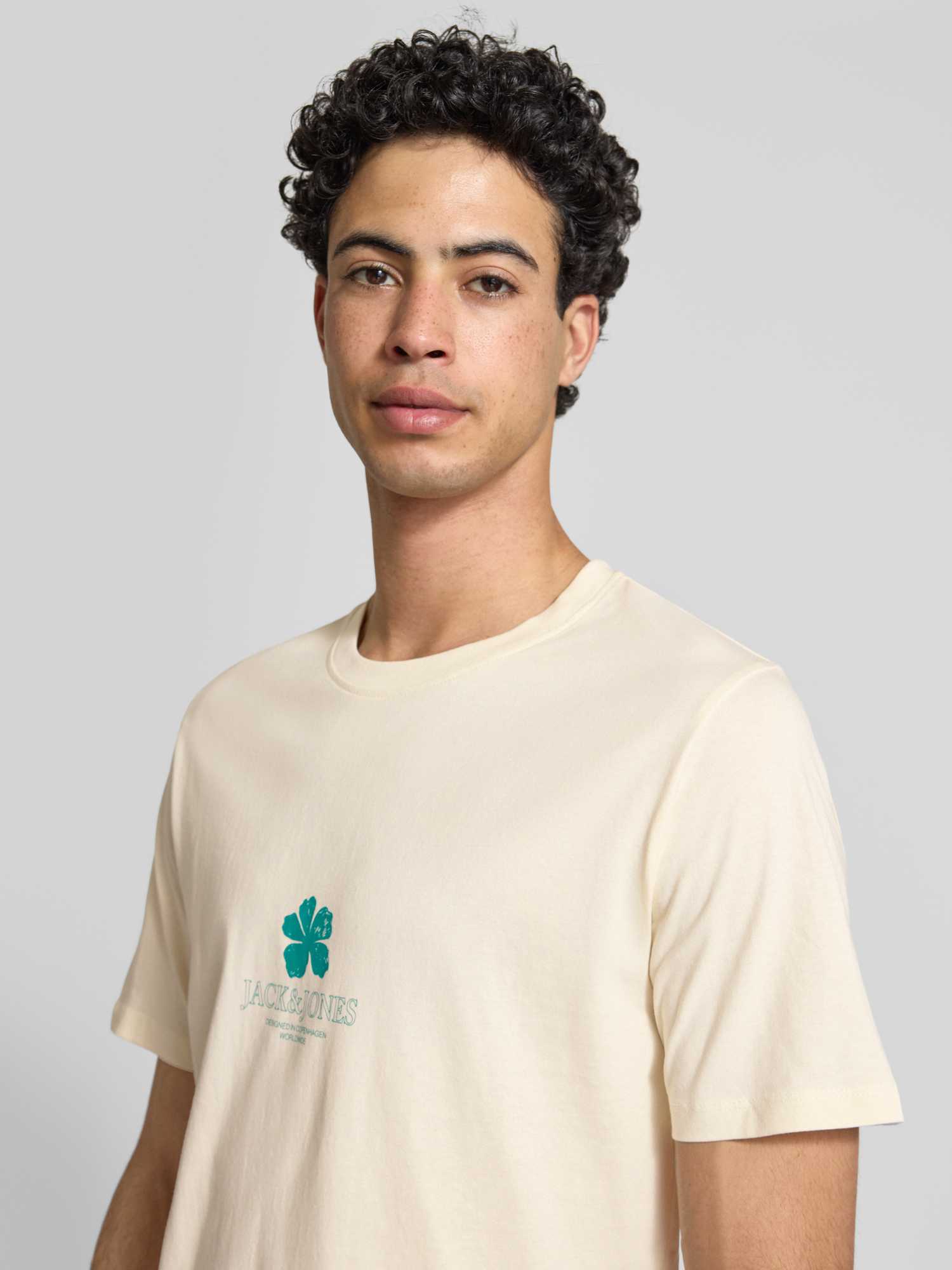 Jack & Jones Herren T-Shirt - Offwhite - S - Bild 2