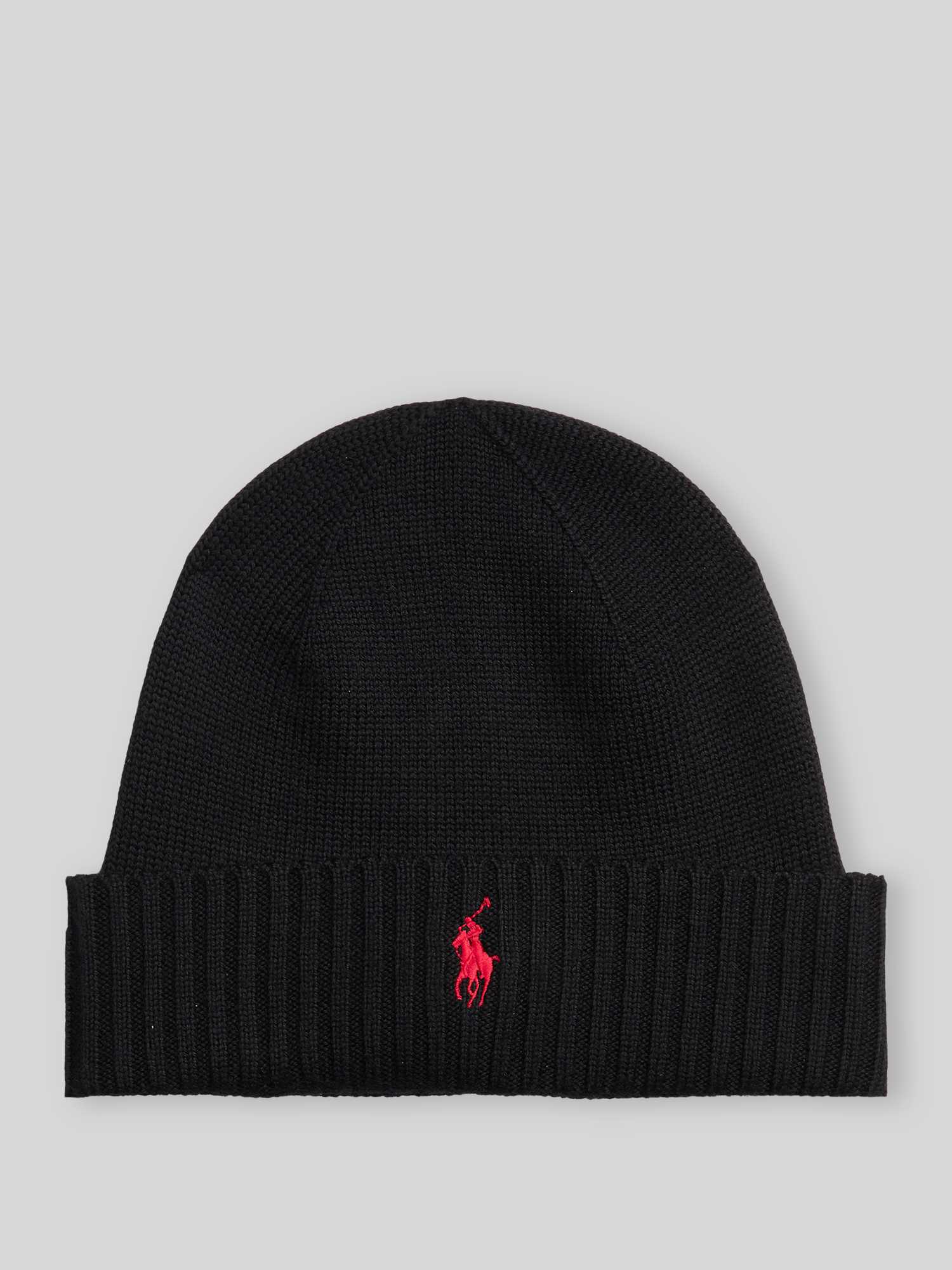 Polo Ralph Lauren Schwarz Merino Wool Beanie - Image 9