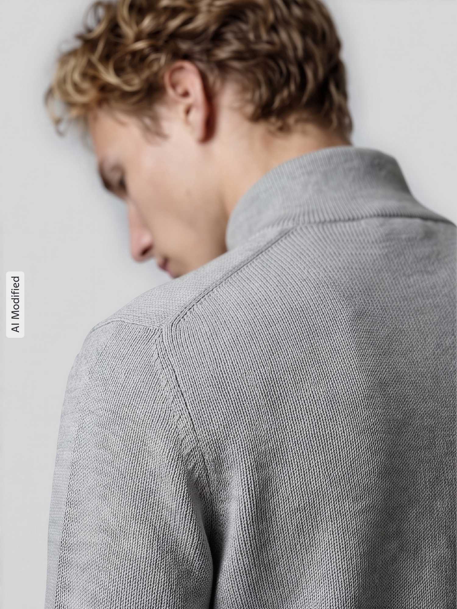 SELETED Homme Herren Slhdane Ls Knit Structure Full Zip Strickjacke (1er Pack) - Bild 3