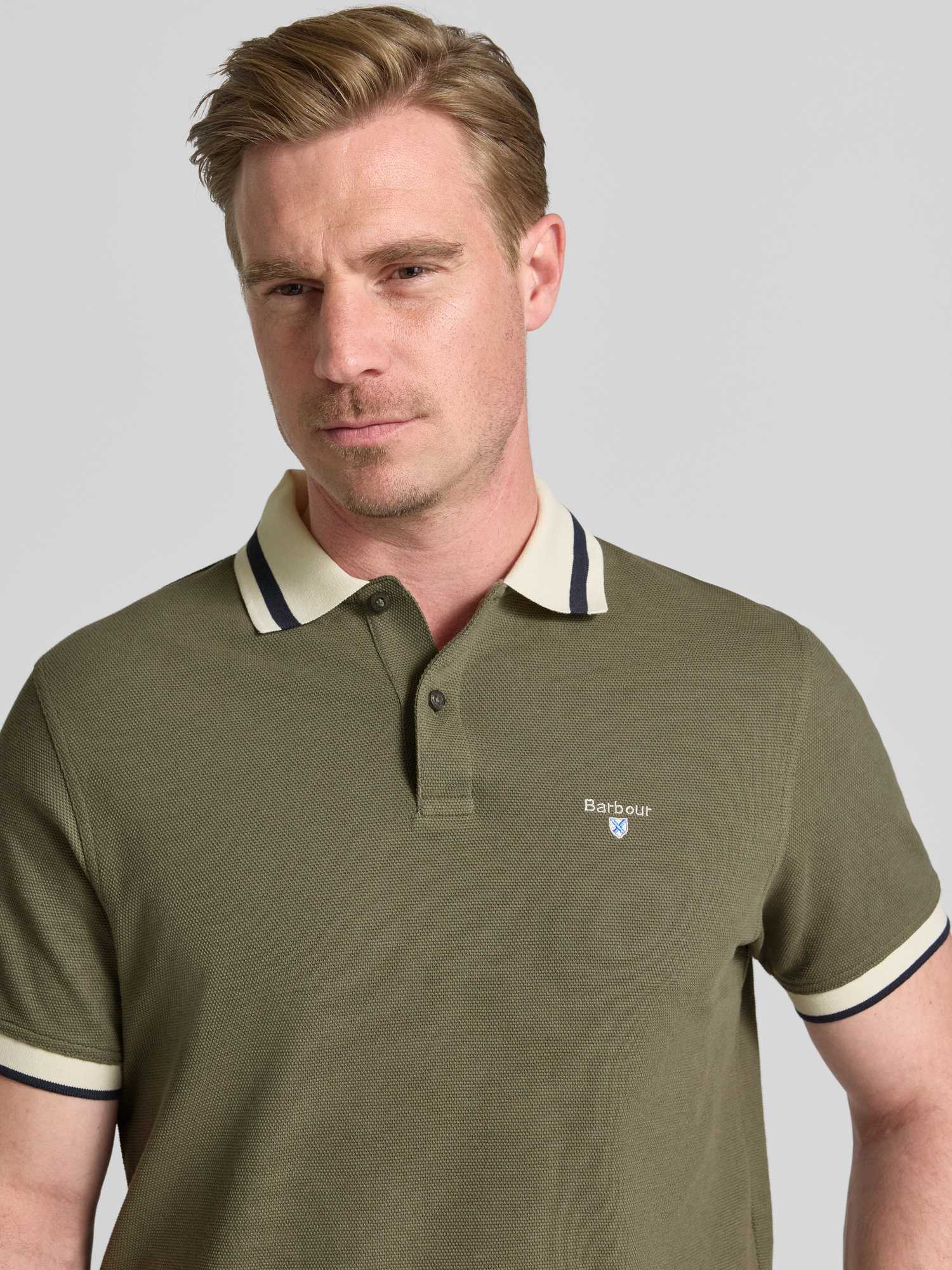 Barbour - Herren - Poloshirt - Anthorn - XXL - Oliv - Bild 2