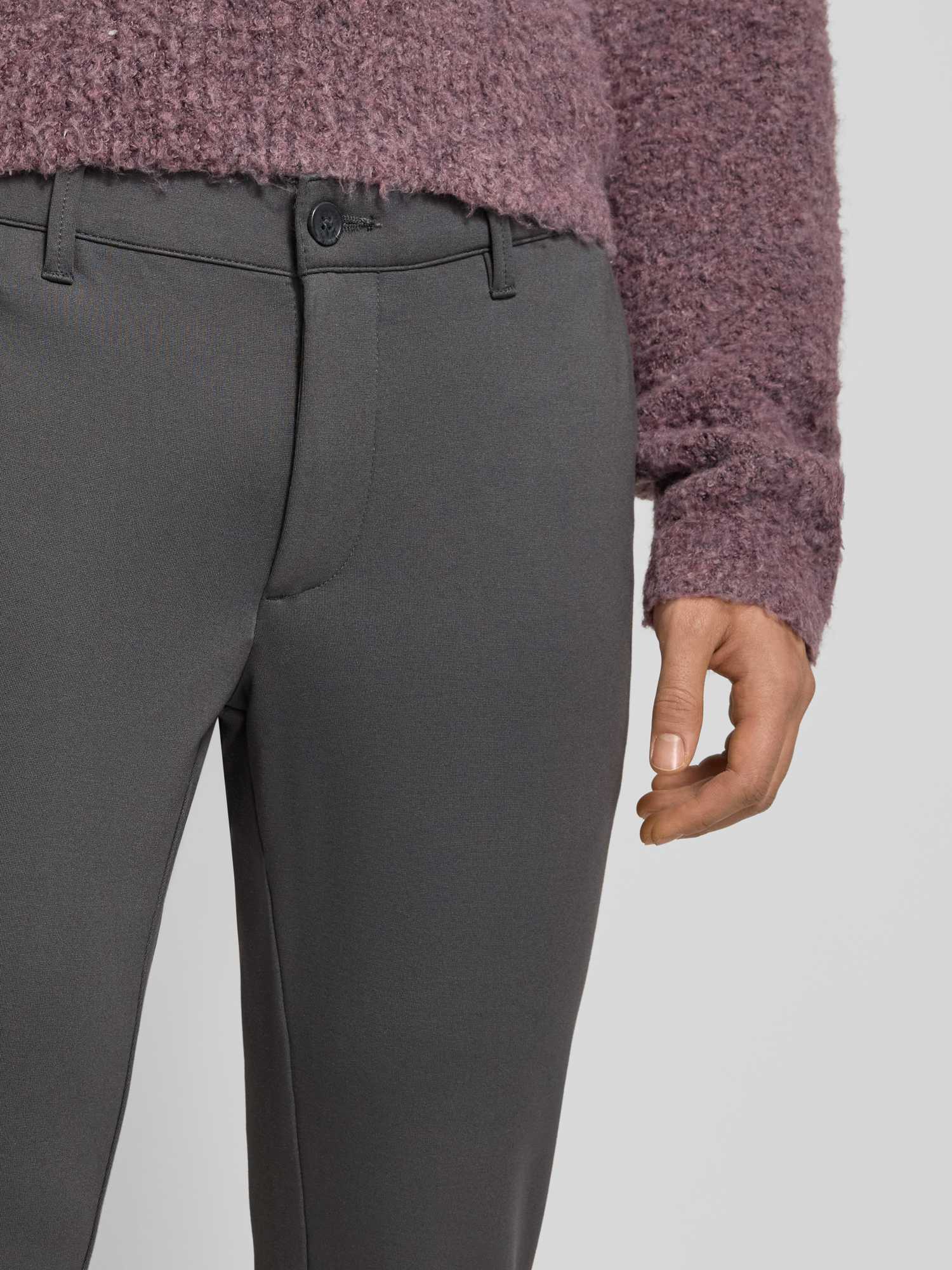 Only & Sons Herren Chino Hose Slim Fit Viskose Mittelgrau Größe 31/34 - Bild 2