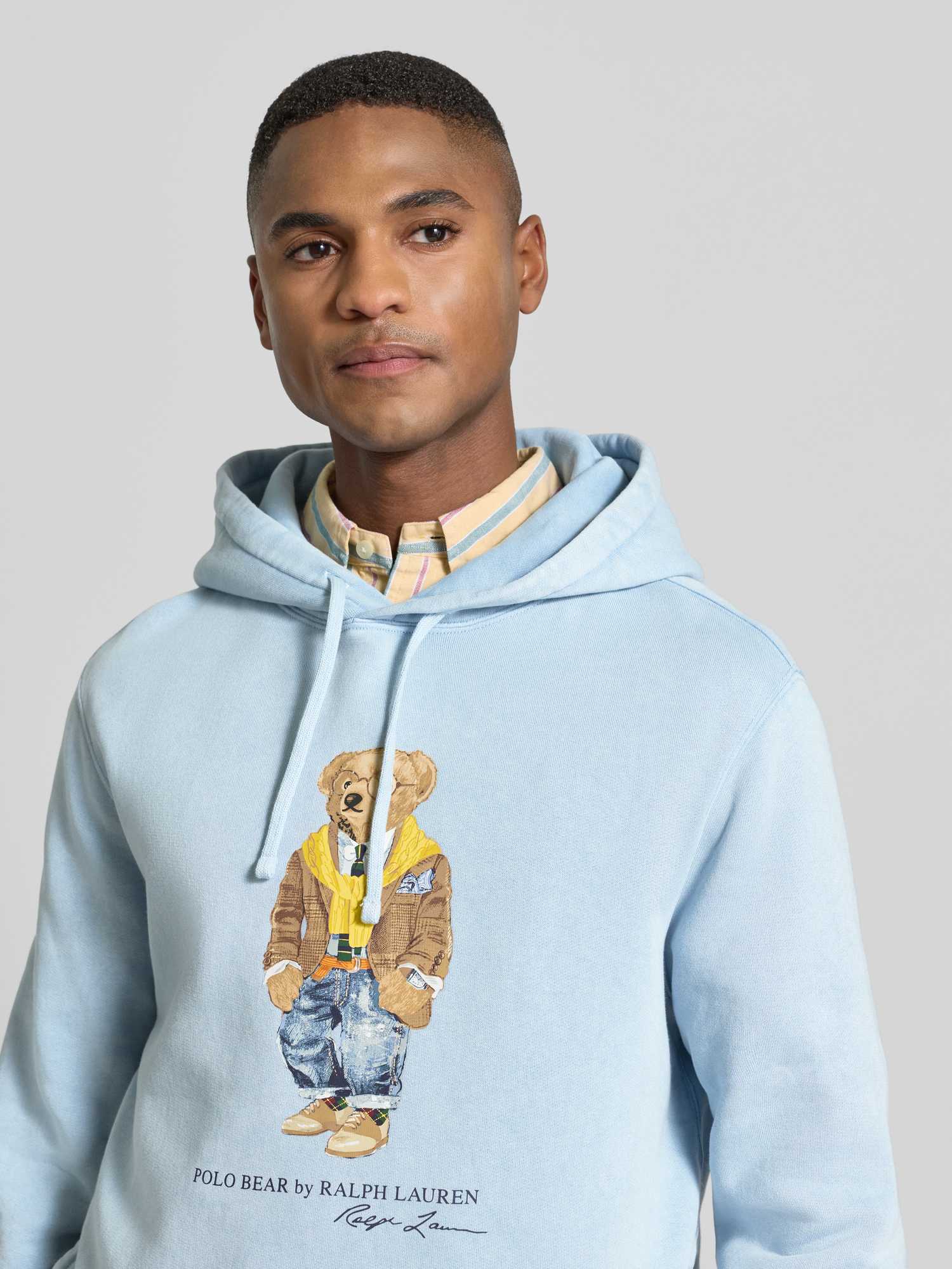 Polo Ralph Lauren - Herren Hoodie - Baumwoll-Mix - Hellblau - Gr. M - Bild 5