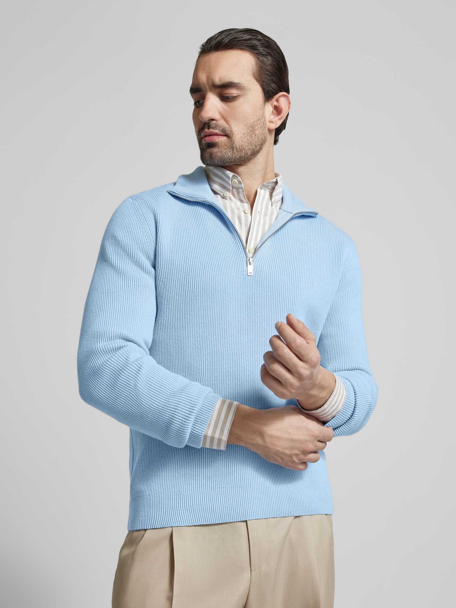 Lindbergh - Herren Pullover - Stehkragen - Hellblau - XXL - Bild 2
