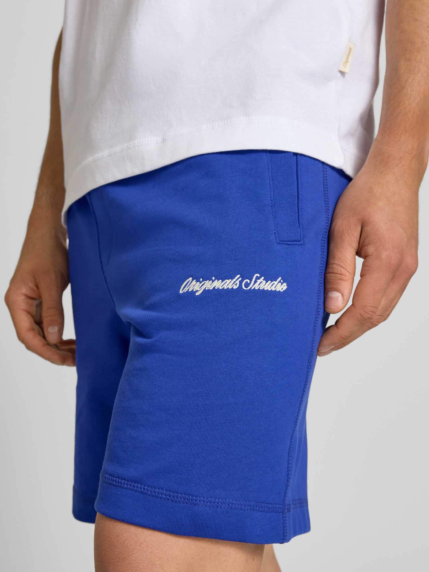 Jack & Jones Herren Sweat Shorts Blau Gr. Klein - Bild 3