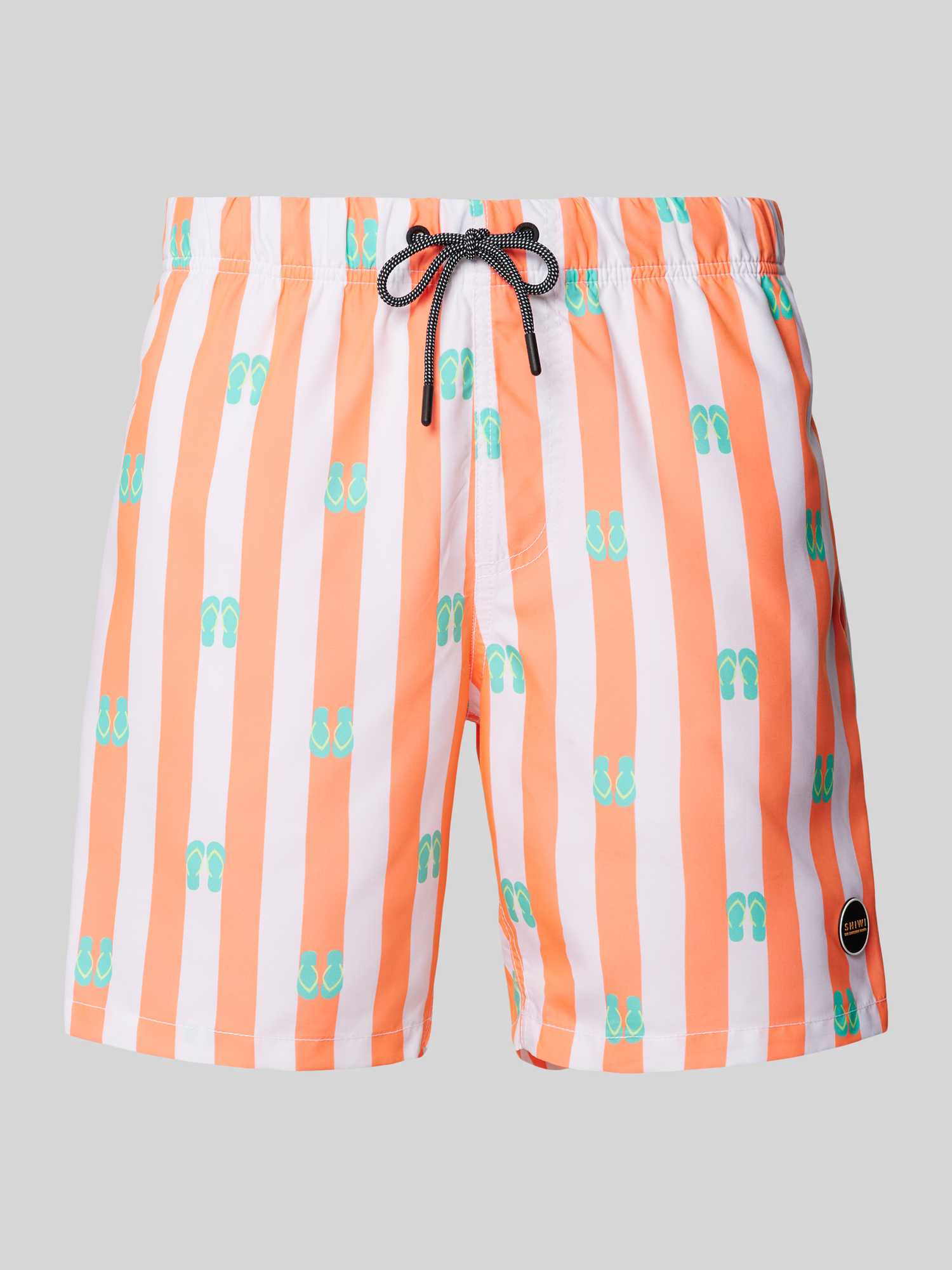 Zwembroek met motiefprint, model ‘Flipflops’