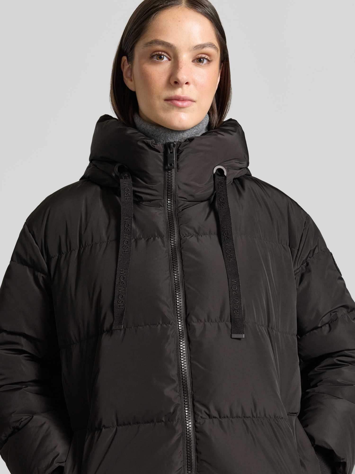 VAN GRAAF Mos Mosh Damen Schwarz Daunenjacke Silber, Mittel - Bild 2