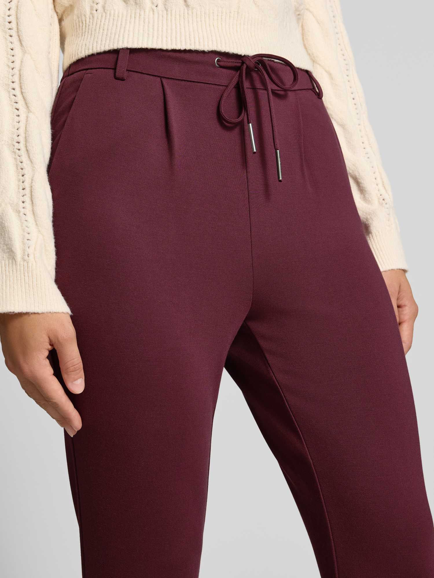 Only Damen Rot Hosen Poptrash Life Easy Pant - Bild 5