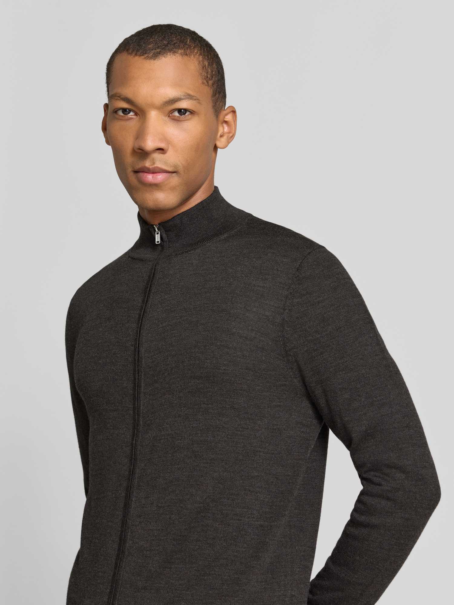 Profuomo Herren Dunkelbraun Pullover, Braun, Gr. Xl - Bild 3