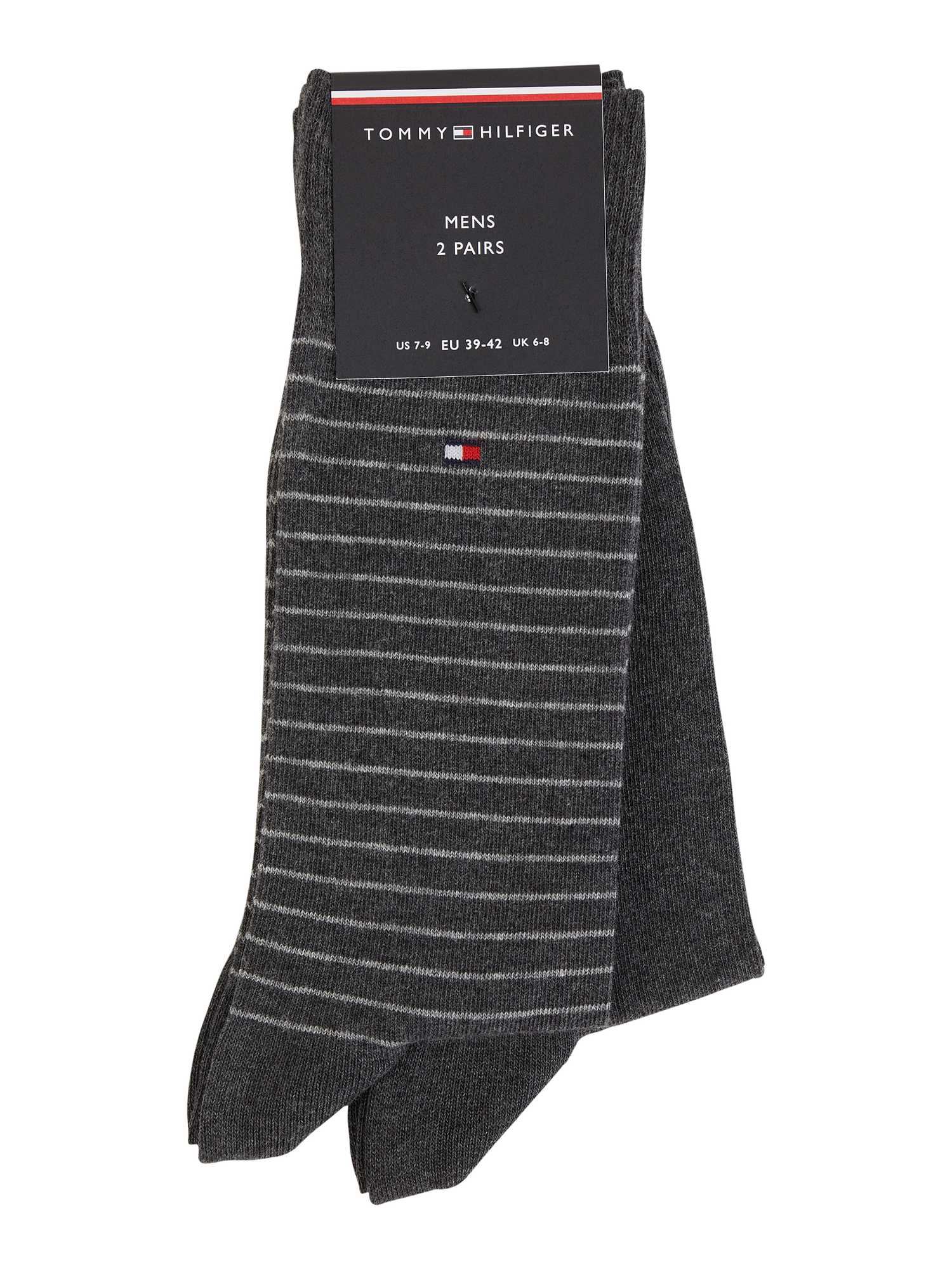 Tommy Hilfiger Herren Socken 2er-Pack Gr. 47-49 Baumwolle Stretch Anthrazit - Bild 4