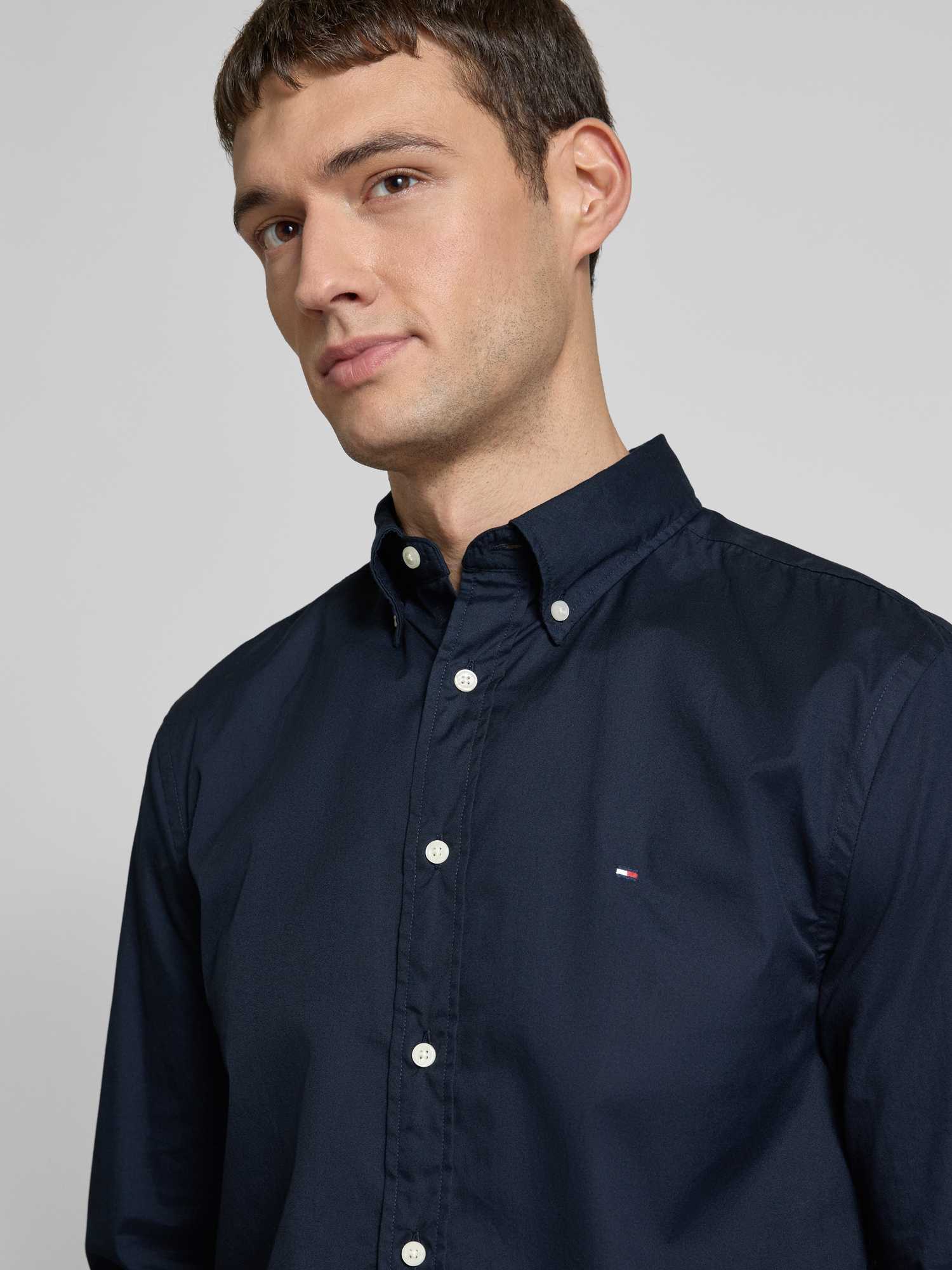 Tommy Hilfiger Herren Freizeithemden Gr. S Marine Baumwolle - Bild 10
