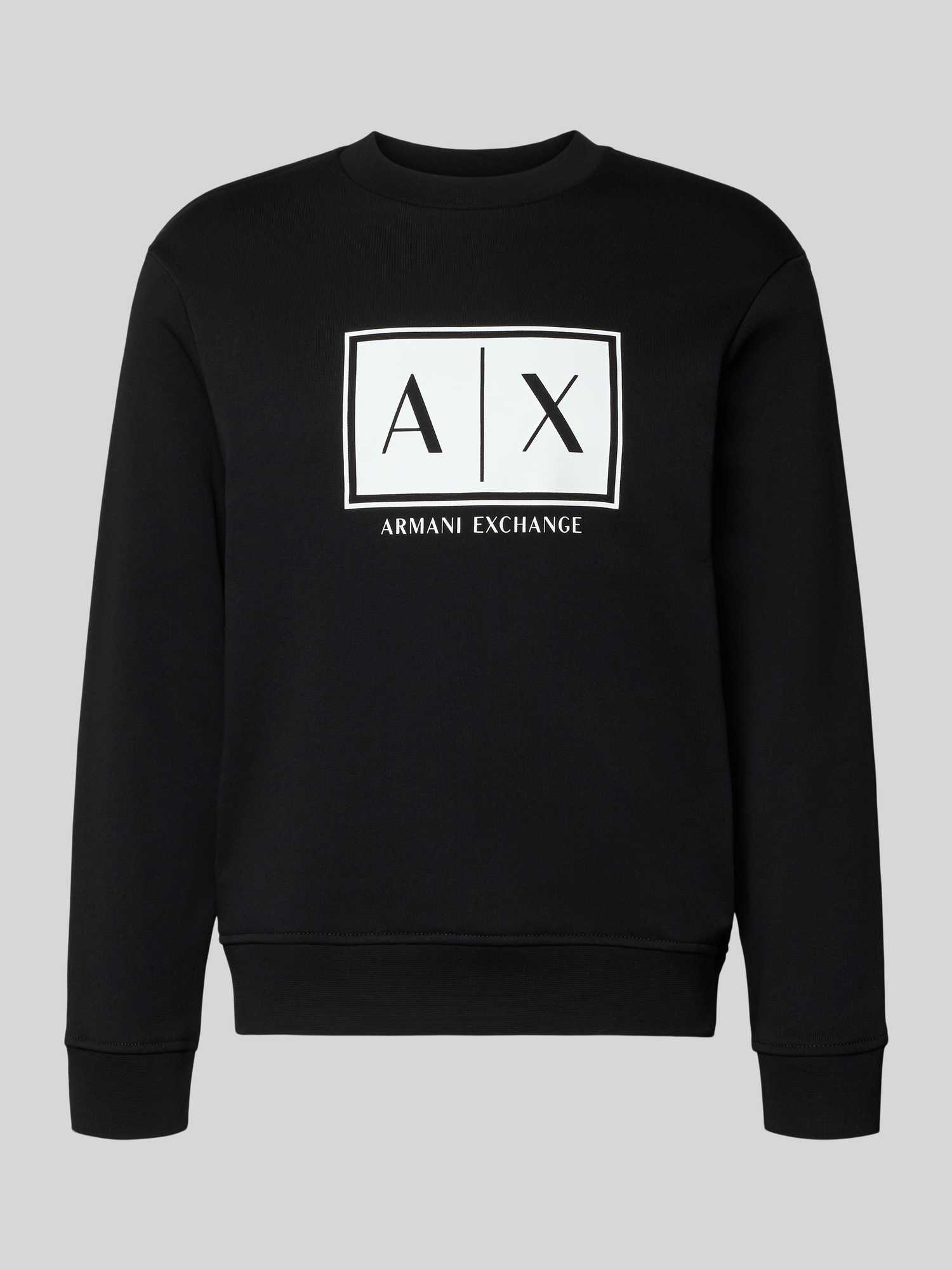 Sweatshirt met logoprint en ronde hals