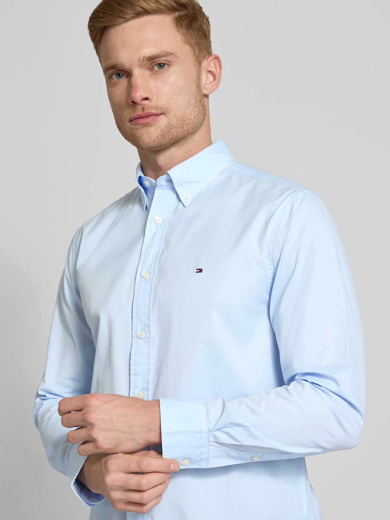 Tommy Hilfiger Herren Core Flex Poplin Solid Rf Shirt Mw0mw39988 L/S Shirt (1er Pack) - Bild 5