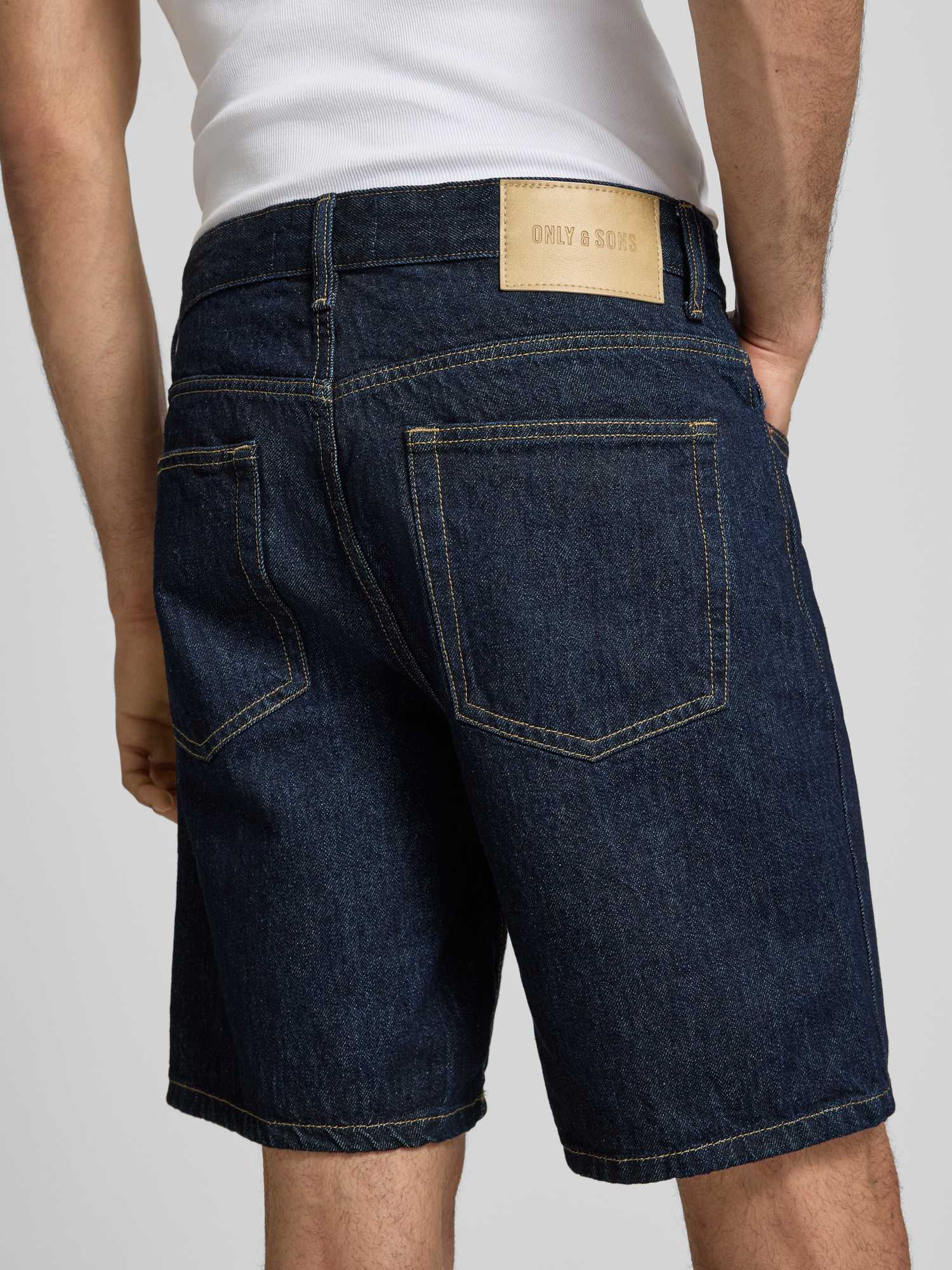 Only & Sons Herren Jeansshorts Gr. S Marine - Bild 2