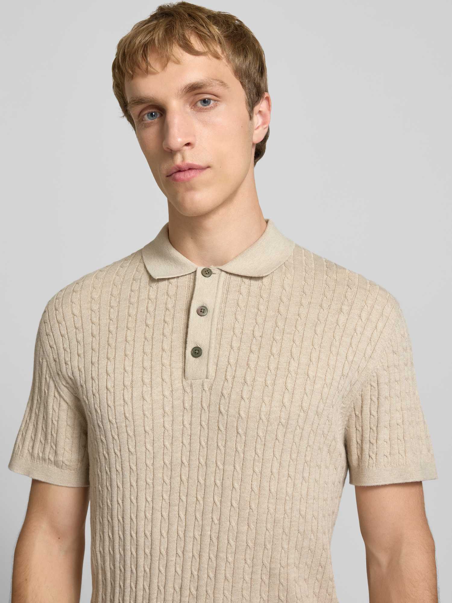 Jack & Jones Herren Poloshirts Beige Gr. Extra Groß - Bild 3