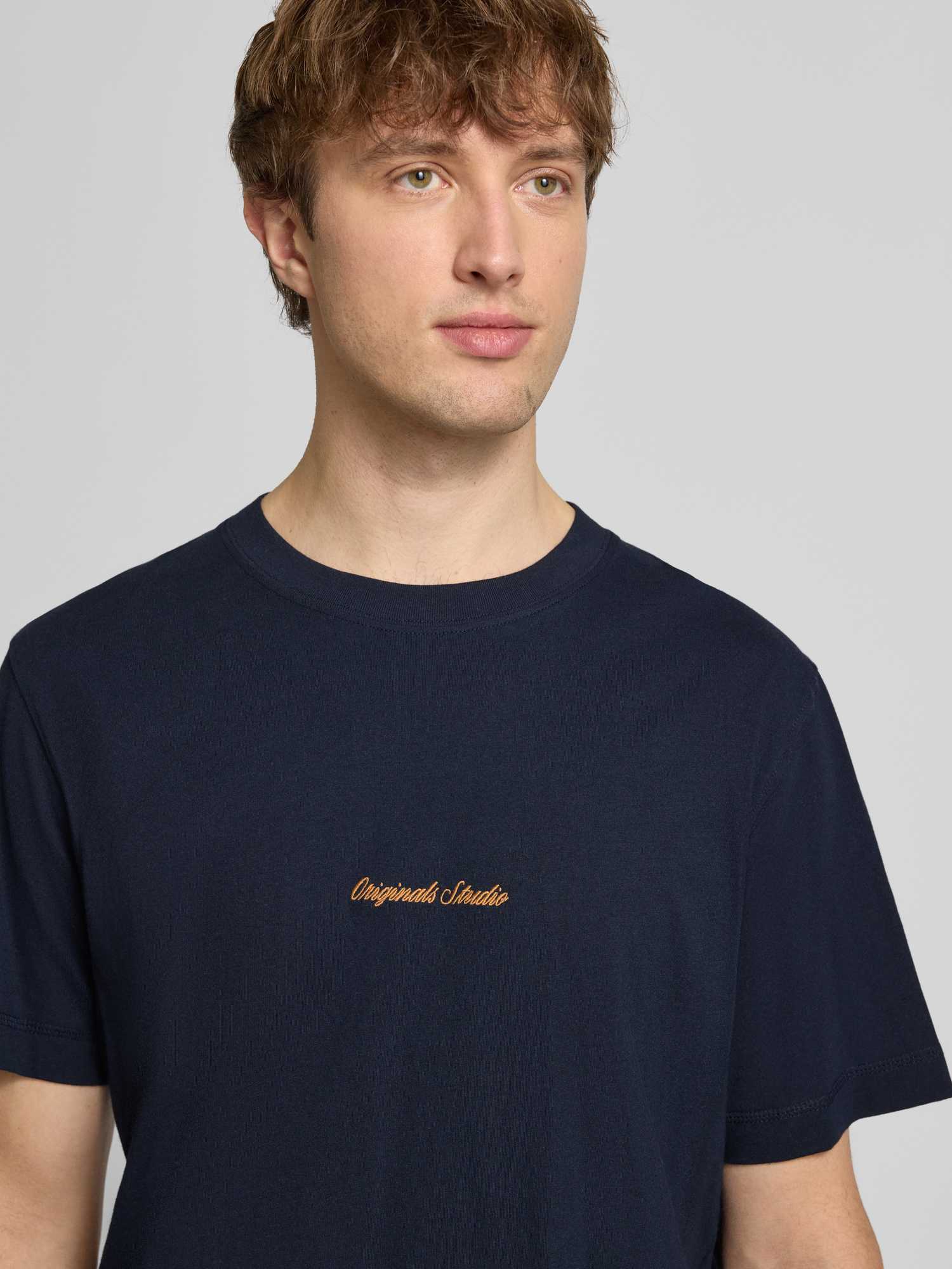 Jack & Jones Herren T-Shirt Regular Fit Marine L - Bild 3