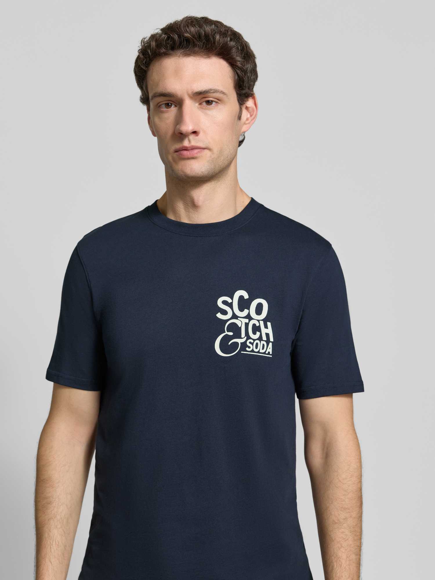 Scotch & Soda Herren Scotch And Soda T-Shirts Blau Gr. Klein - Bild 3