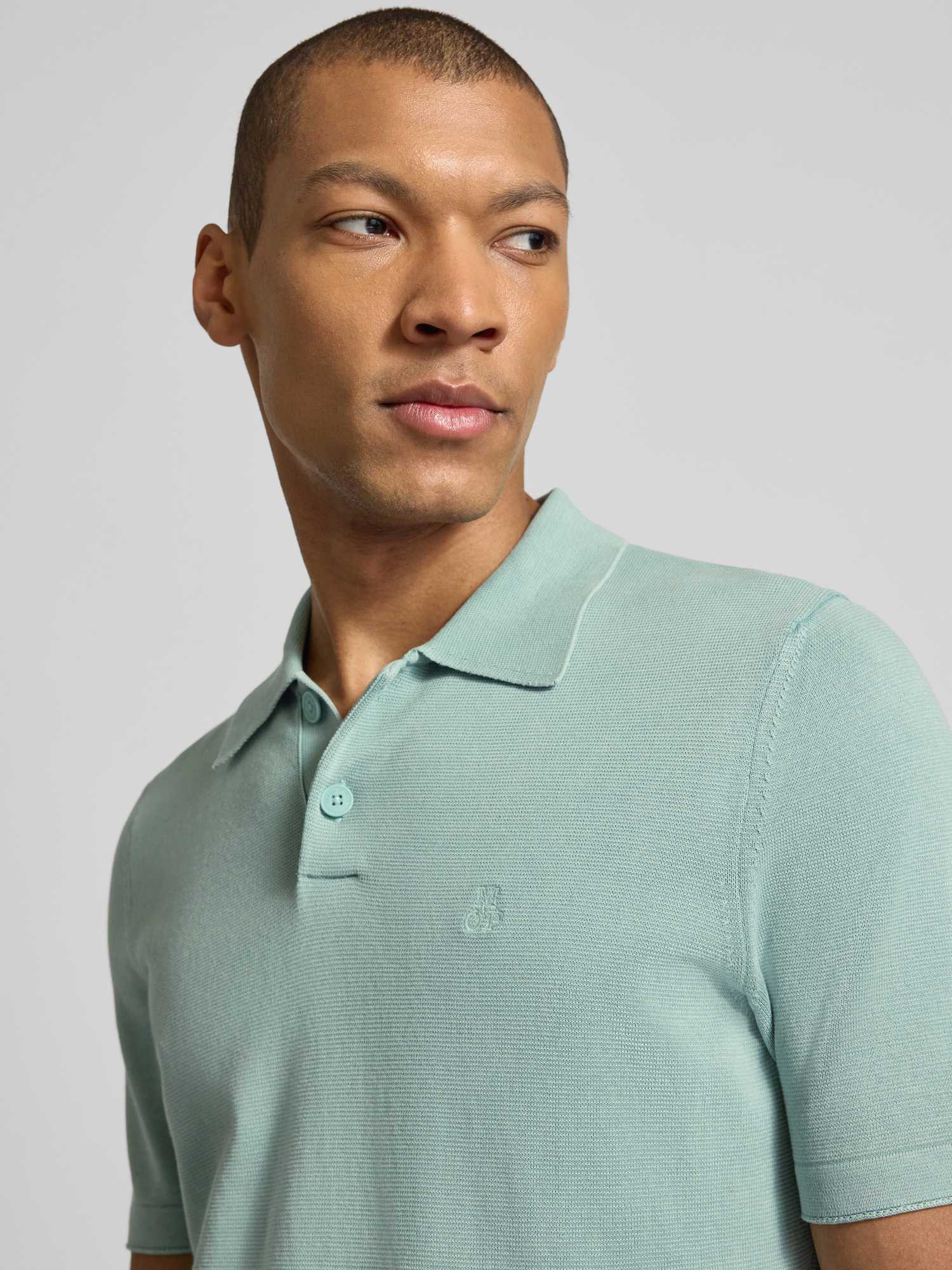Marc O'Polo Herren Poloshirt - Mint - L - Bild 2