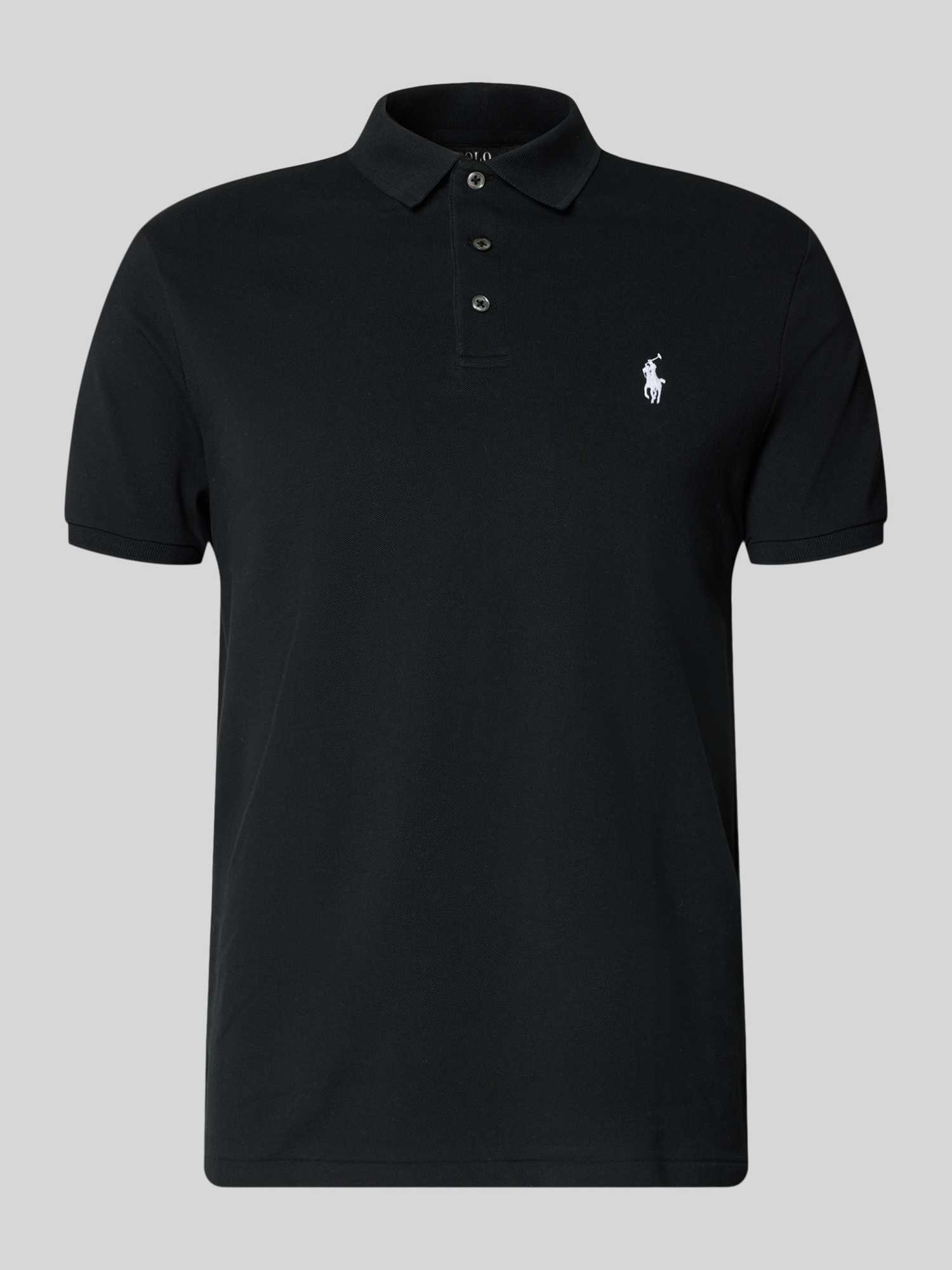 Slim fit Poloshirt van Katoenmix