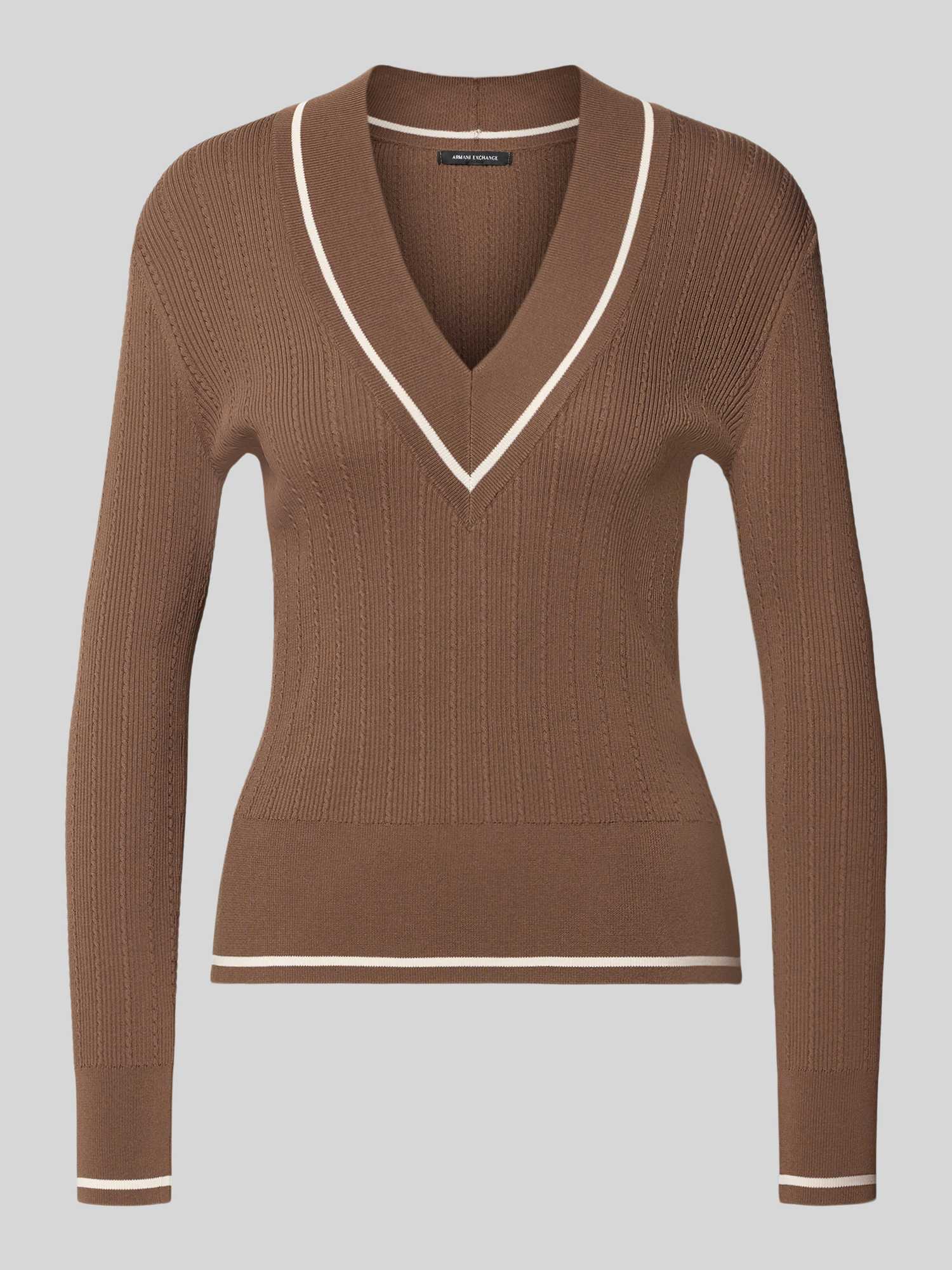 slim fit pullover van viscosemix in tricotlook