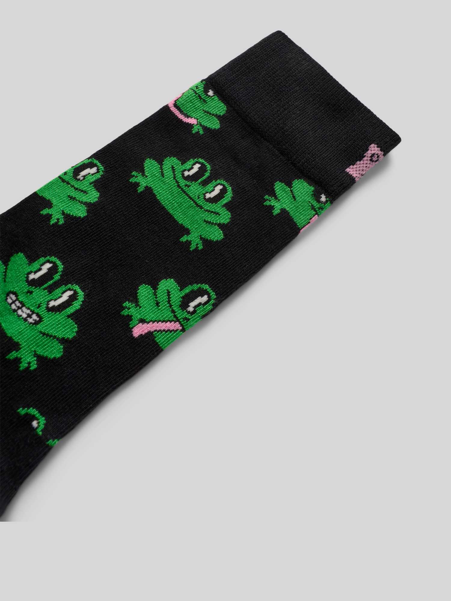 Happy Socks Schwarz/Grün Frog Sock Gr 41/46 - Bild 3