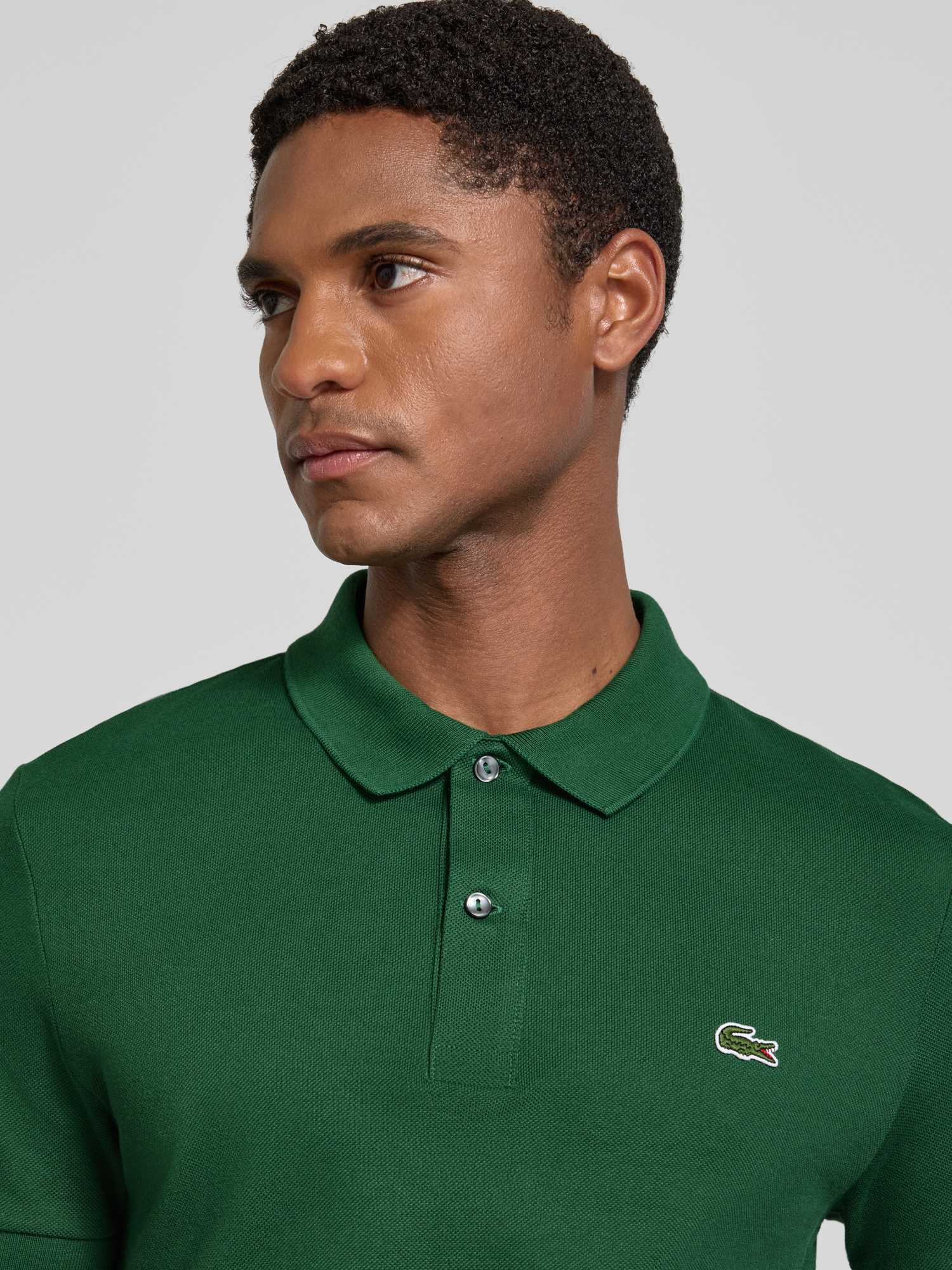 Lacoste Poloshirt Pique Grun Grün Dunkelgrün Größe L - Bild 4