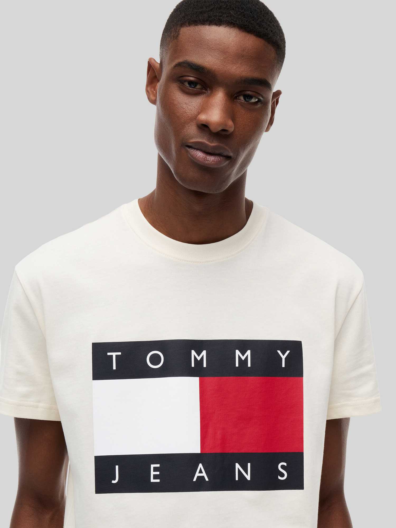 Tommy Jeans - Herren - T-Shirt - XXL - Offwhite - Bild 3