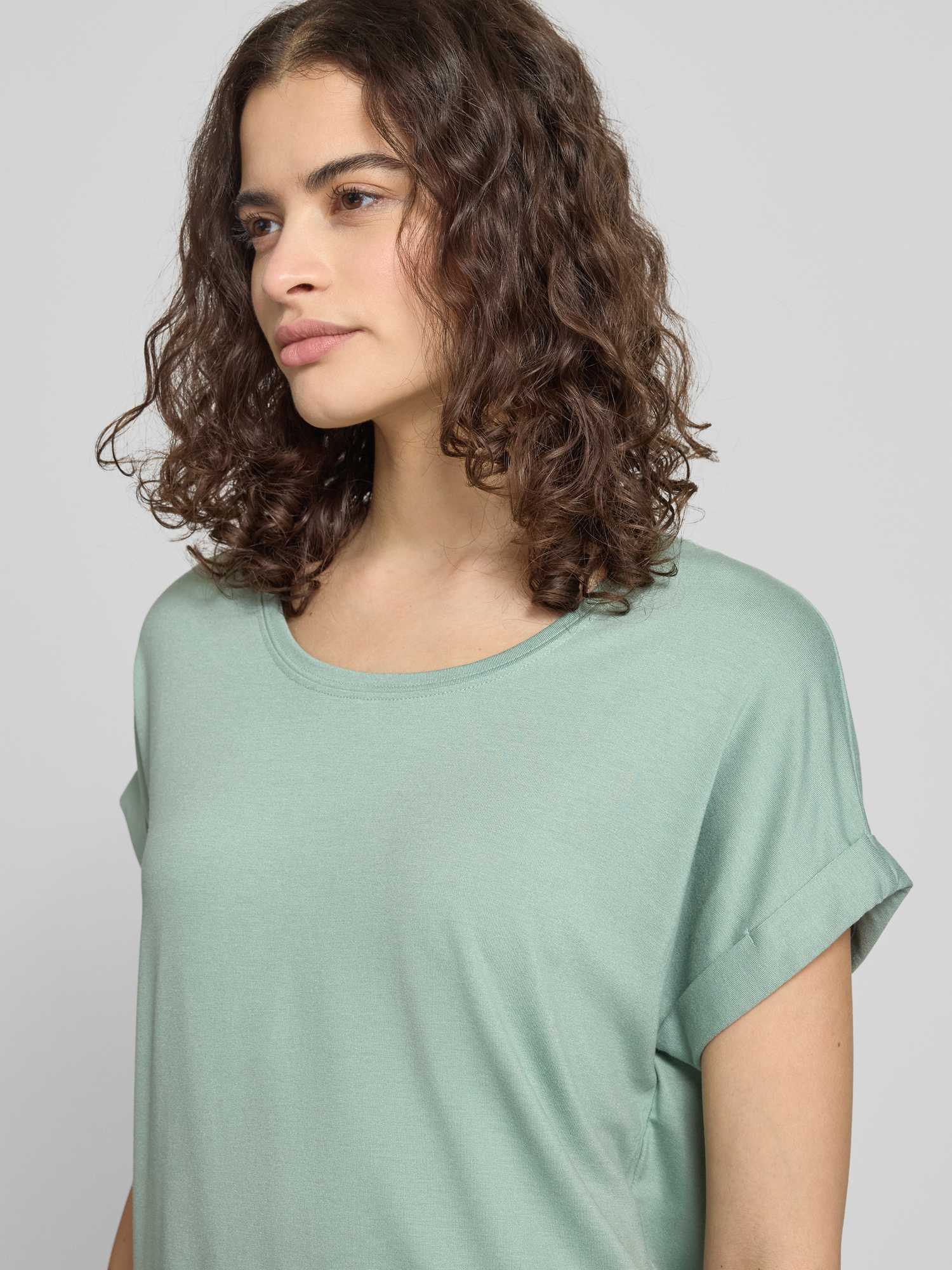 Only Damen Blau -T-Shirt Moster Manches Courtes Col Rond - Bild 4