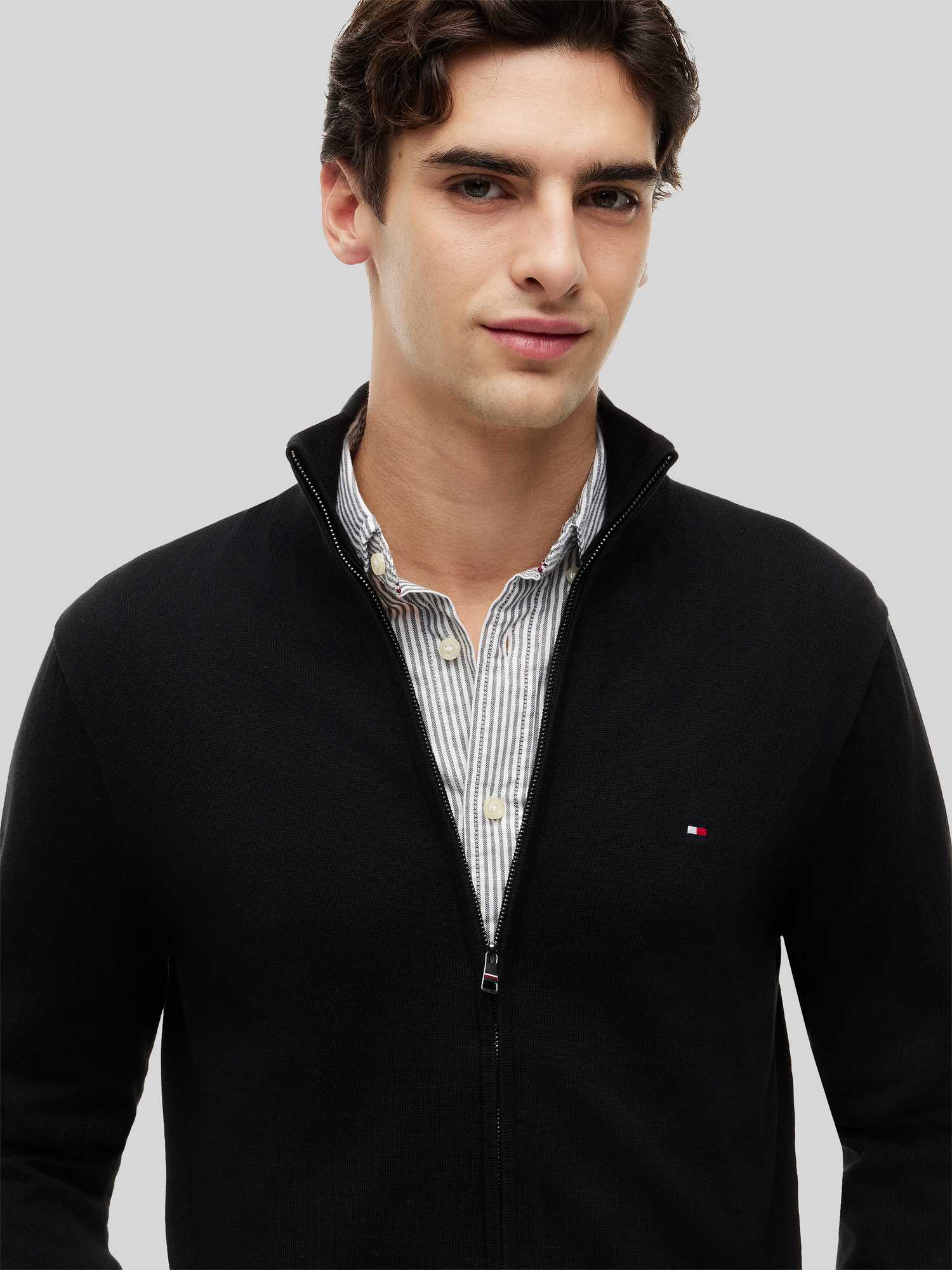 Tommy Hilfiger - Herren - Strickjacke - Regular Fit - Schwarz - Bild 2