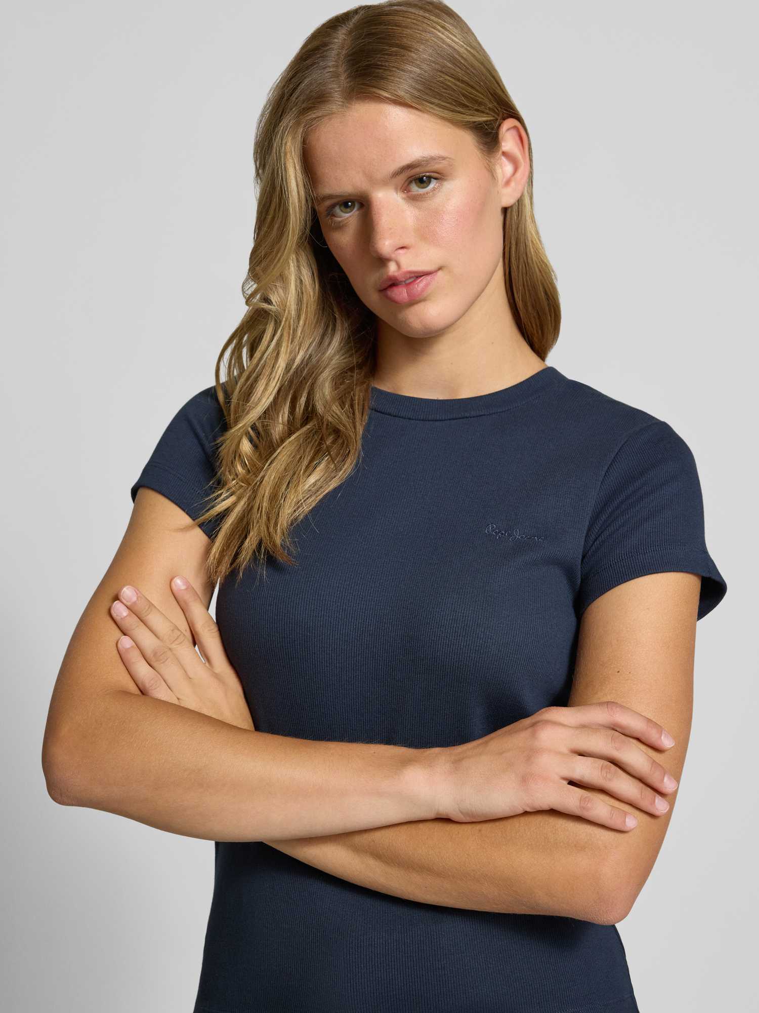 Pepe Jeans Damen T-Shirts Blau Gr. Mittel - Bild 3