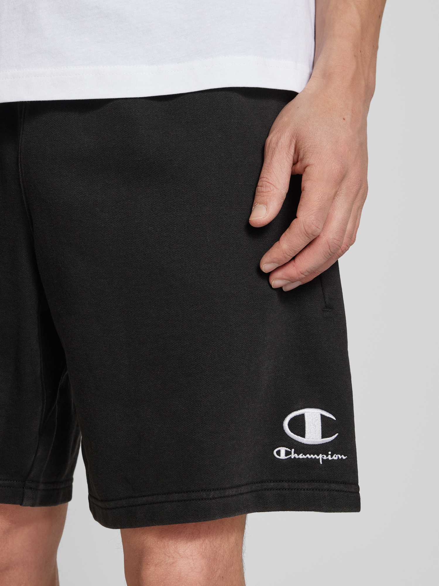 Champion Herren Schwarz Sportshorts Reverse Weave 221179 Regular Fit - Bild 2