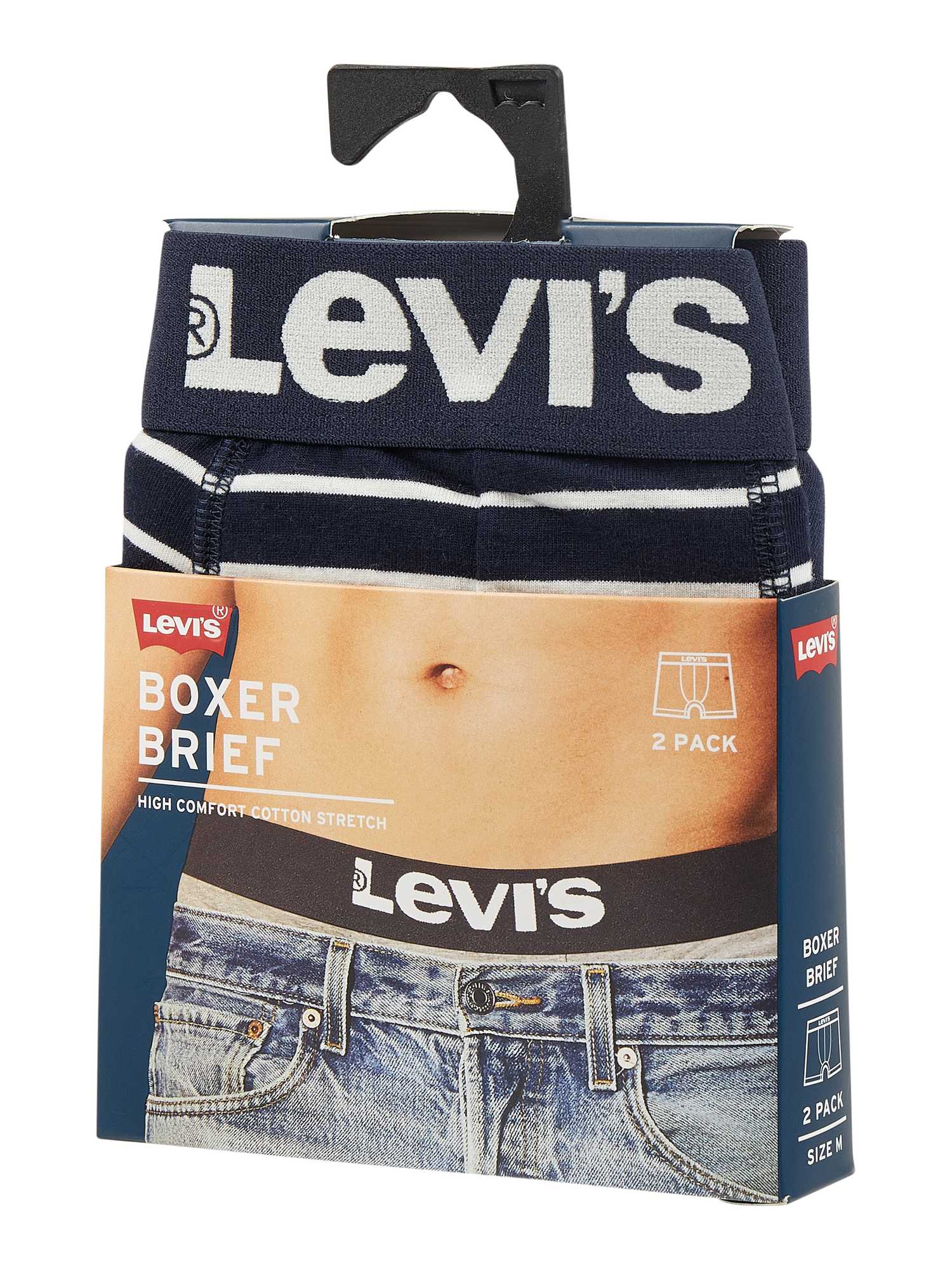 Levi's 2-er Set Boxer Briefs Dunkelblau & mit Streifen - Bild 4
