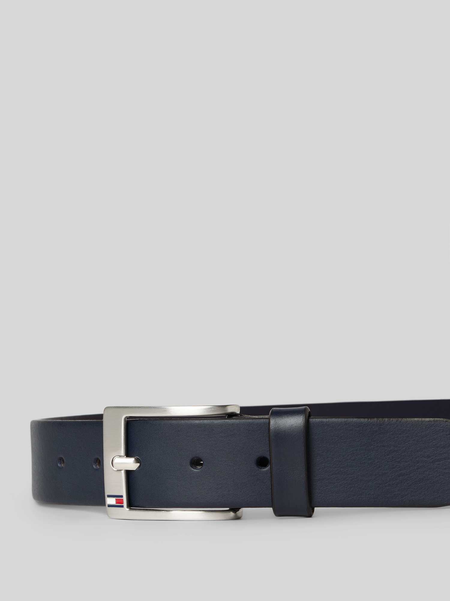 Tommy Hilfiger Herren Dunkelblau Ledergürtel "New Aly Belt 3,5 Cm Breit", Gr. 85, Blau (Marine), Leder, Gürtel Ledergürtel, Mit Quadratischer Logo-Metallschn... - Image 3