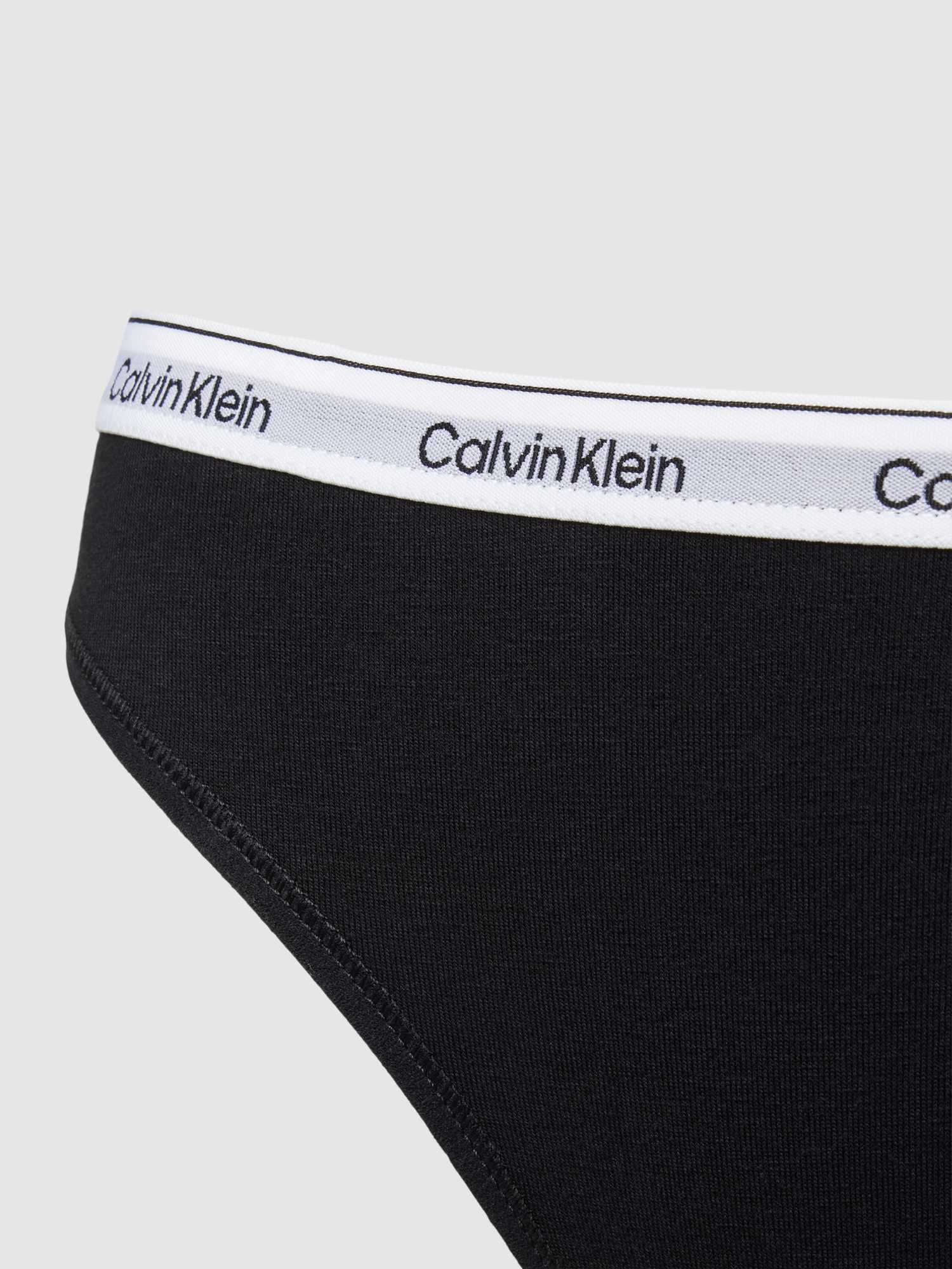 Calvin Klein Damen 3er Pack Slips Bikini Form Baumwolle mit Stretch - Bild 3