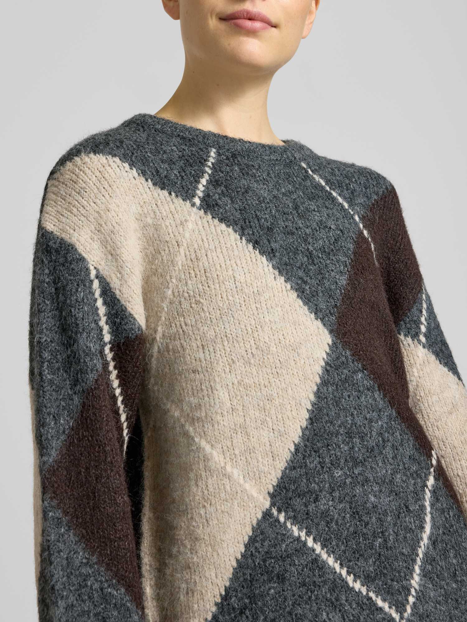 Freequent Pullover Mit Argyle-Muster - Bild 3