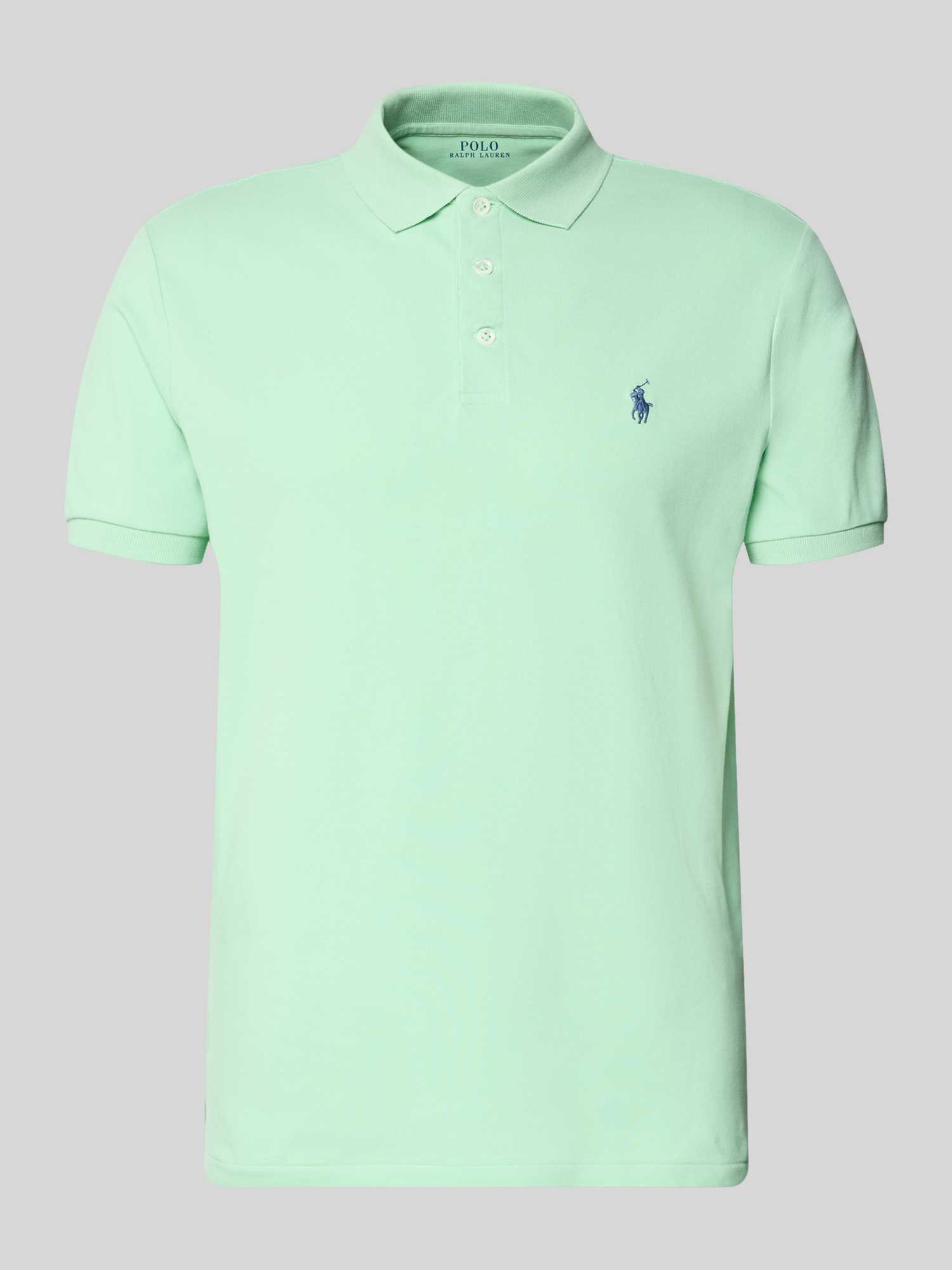 Slim fit Poloshirt van Katoenmix