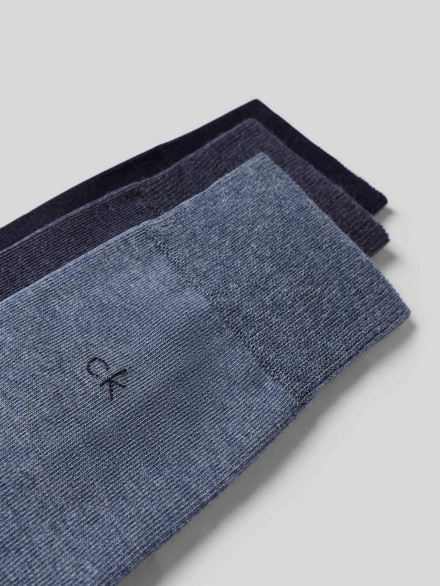 VAN GRAAF Calvin Klein Herren Hellblau Socken Im 3Er-Pack Baumwolle Blau, Größe 43-46 - Bild 2