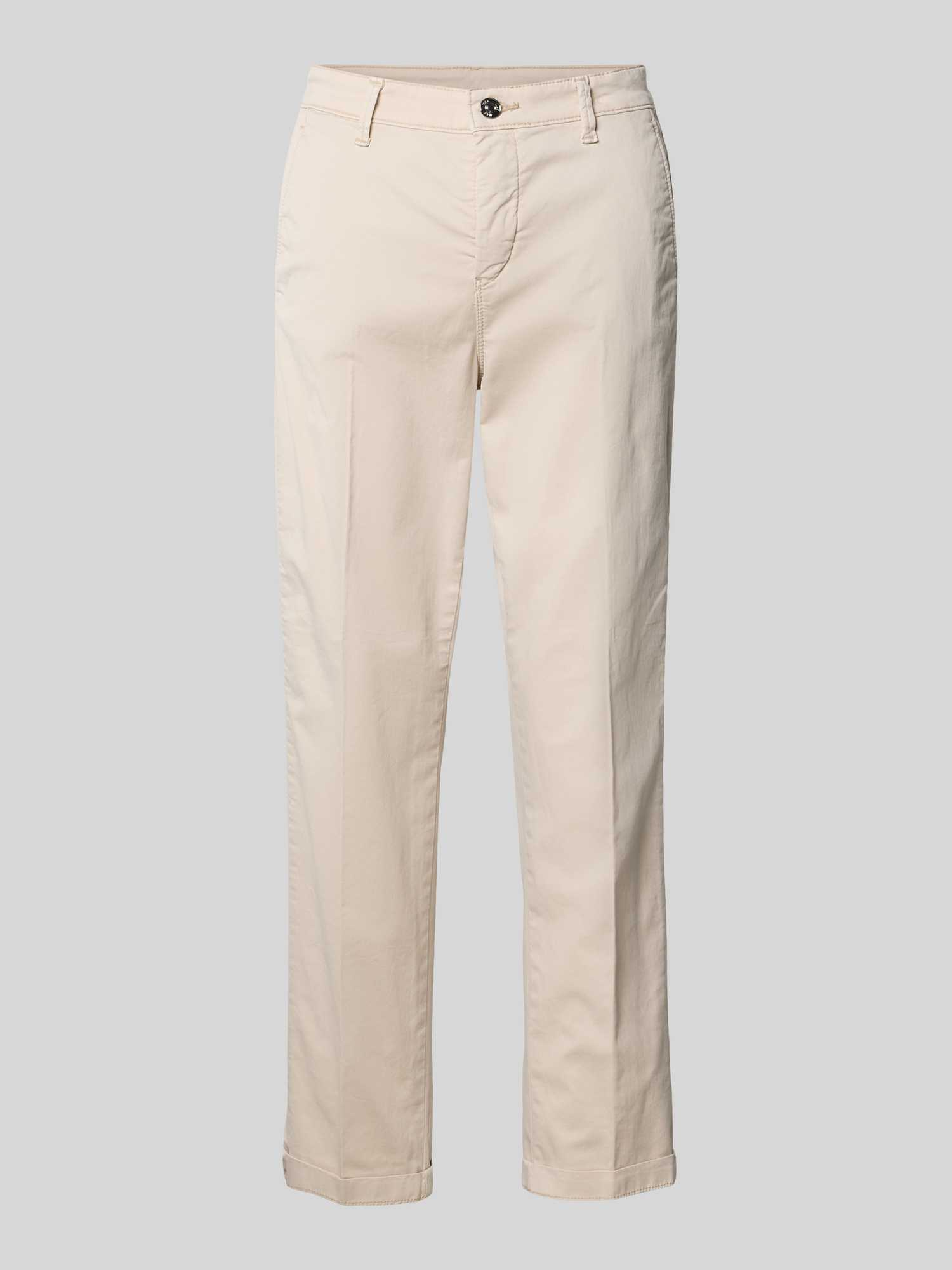 Mac Dames Chino's In Wit/Beige Maat 34 