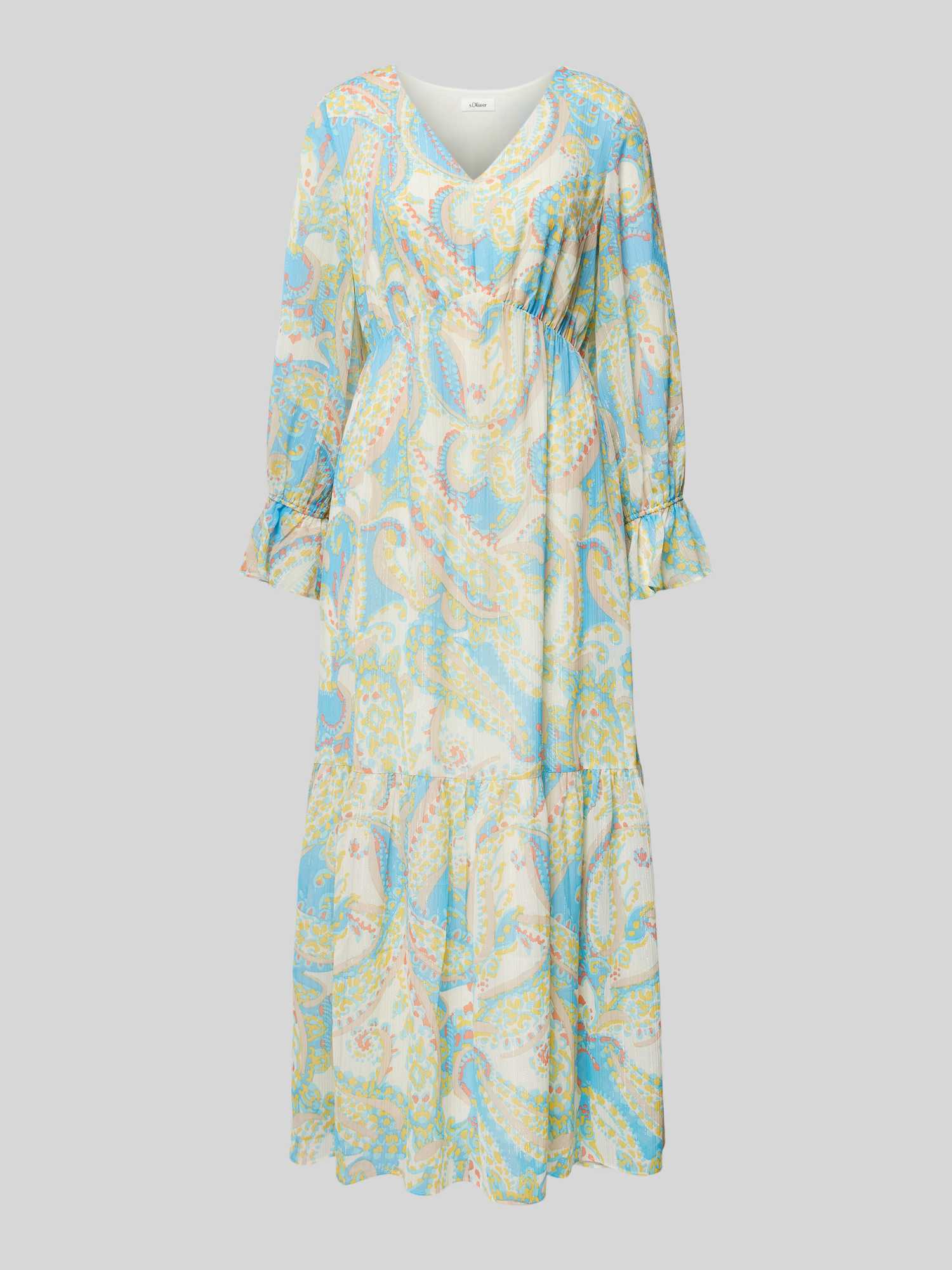 Maxi-jurk met V-hals